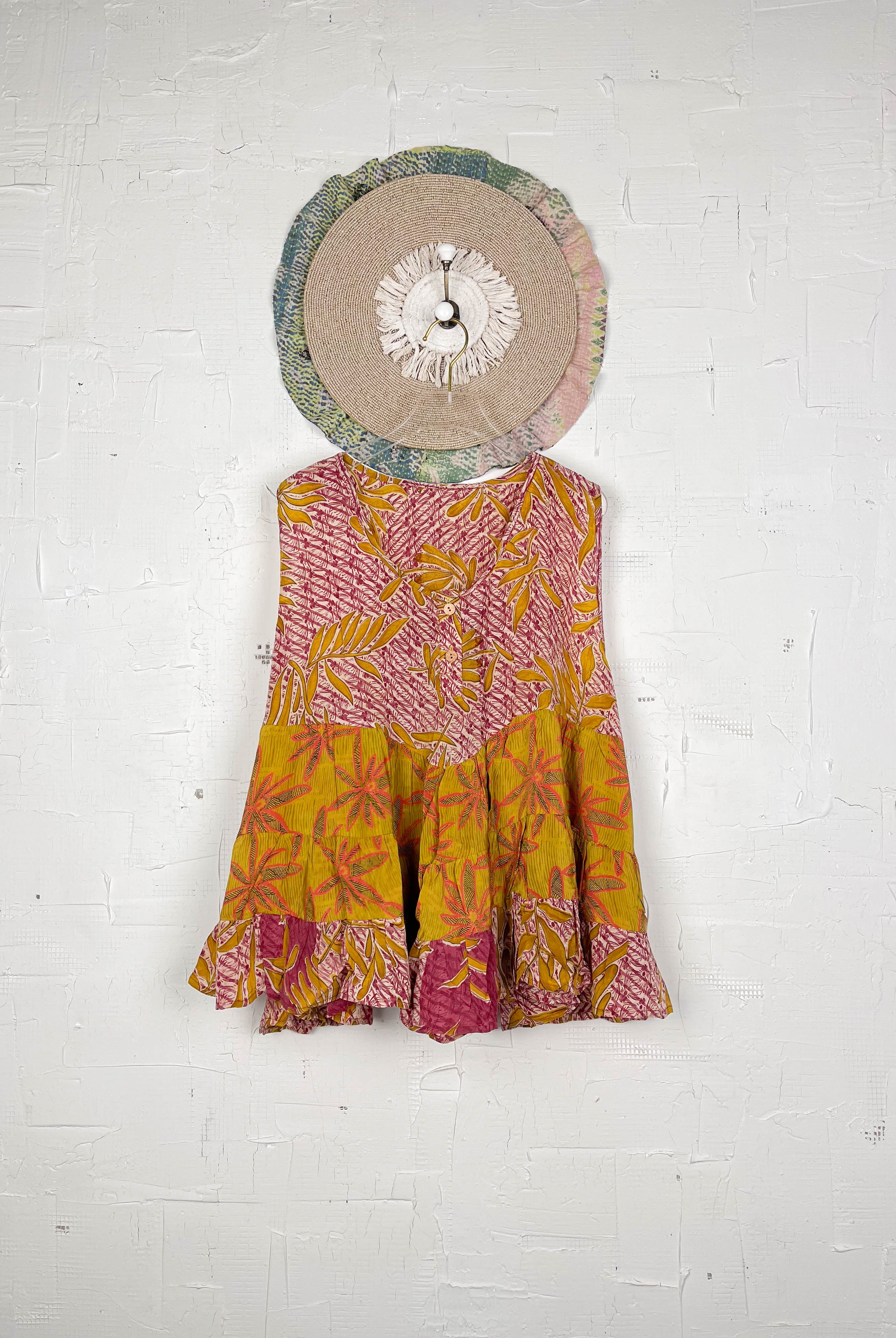 Crepe silk blouse vintage Vest - Love Protect Sustain