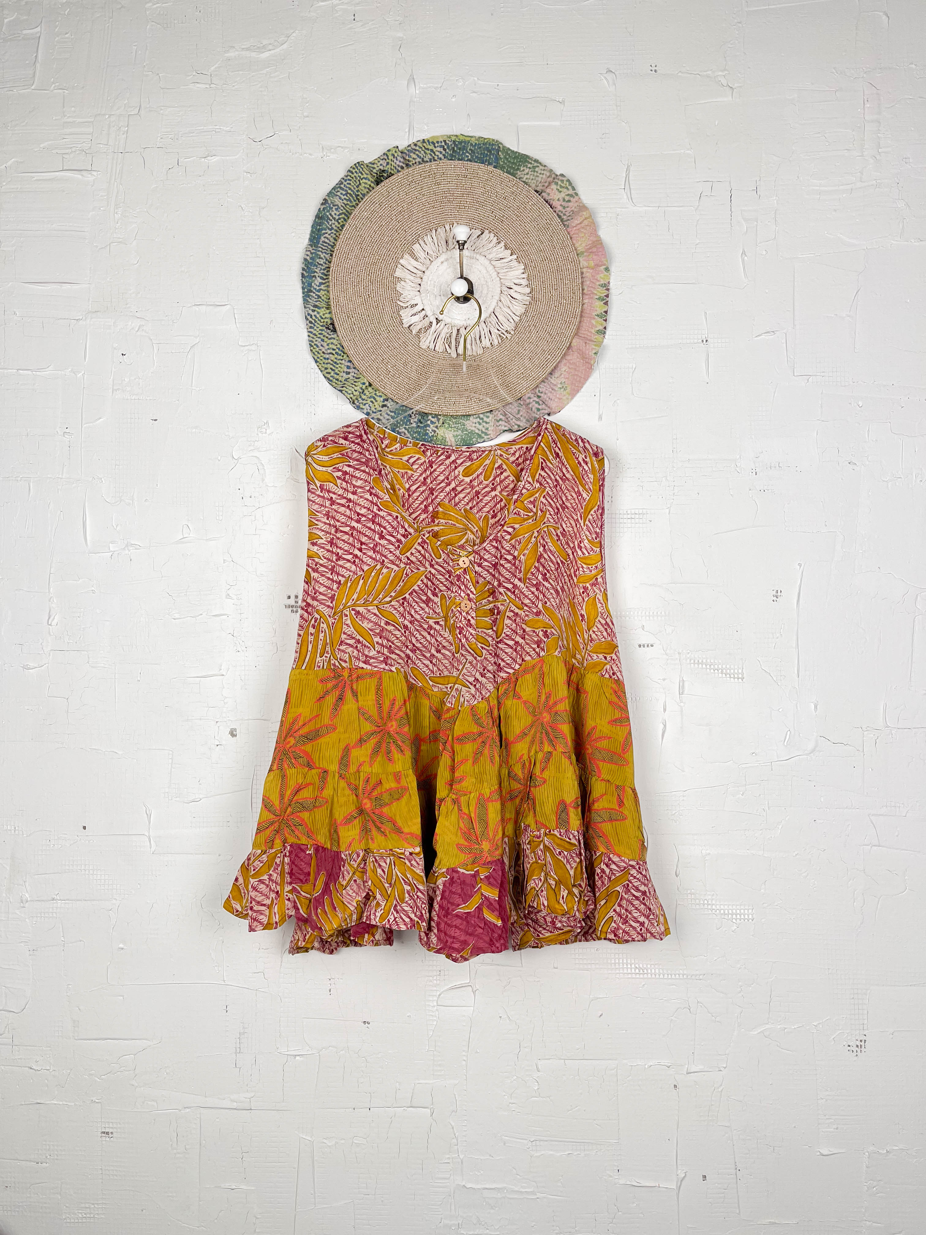 Crepe silk blouse vintage Vest - Love Protect Sustain