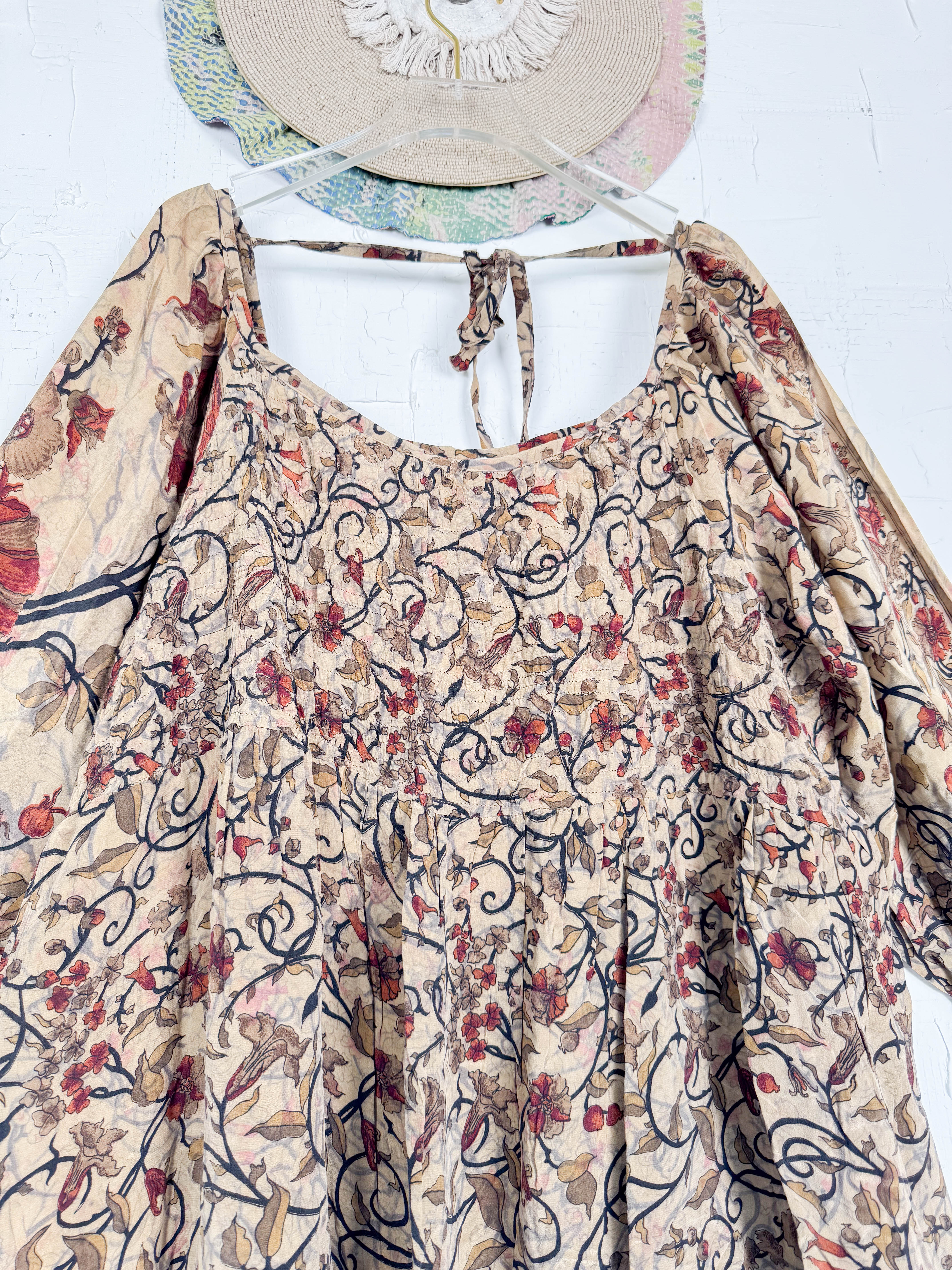 Crepe silk dress - Love Protect Sustain