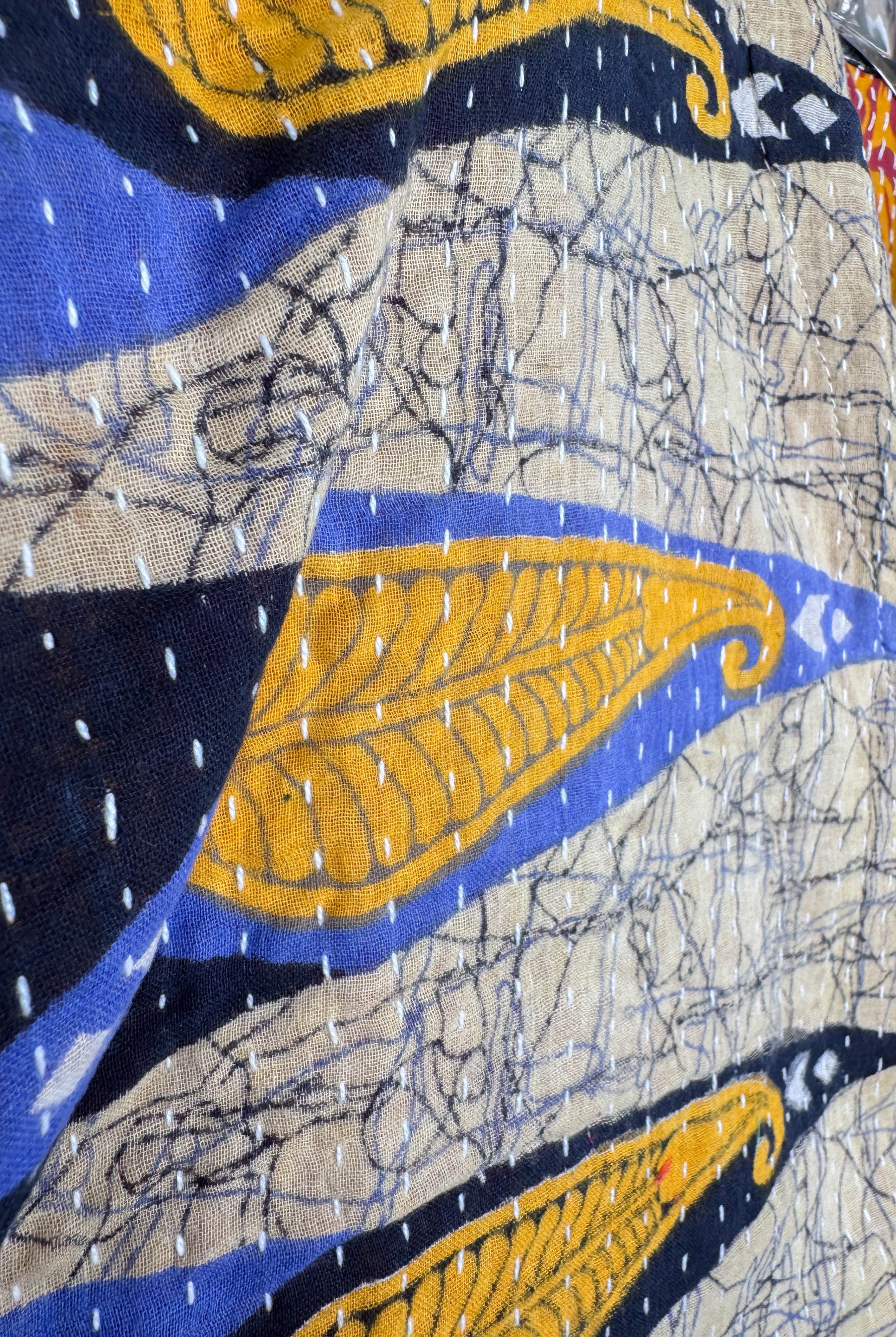 Crop kantha top - Love Protect Sustain