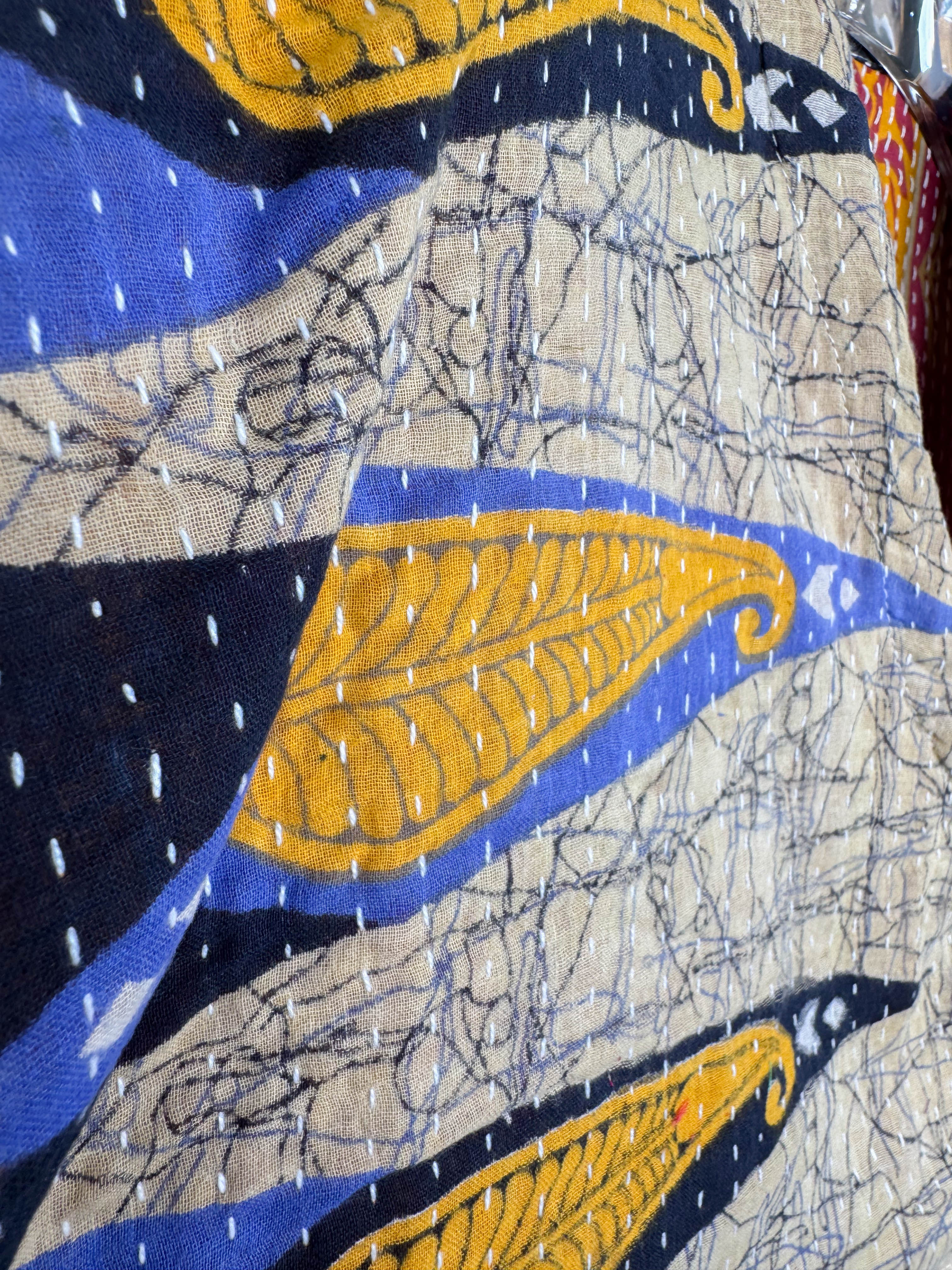 Crop kantha top - Love Protect Sustain