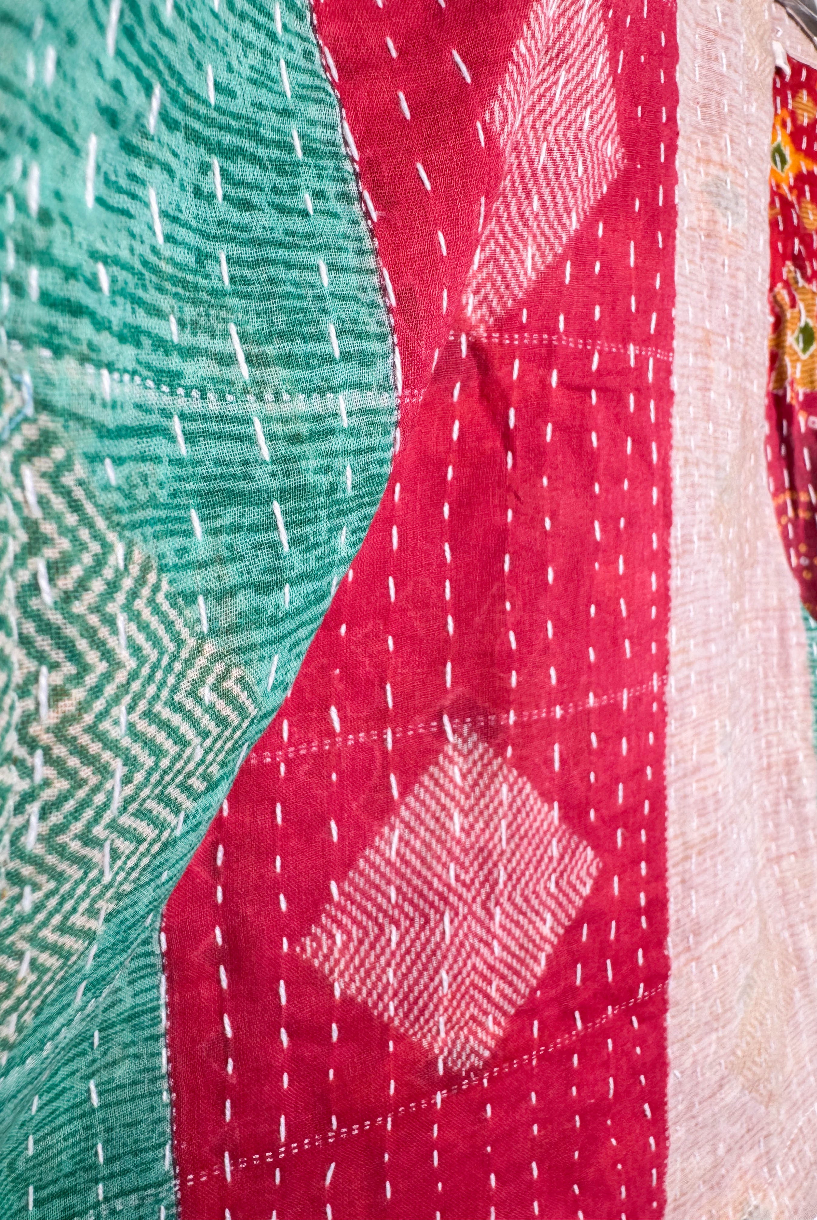 Crop kantha top - Love Protect Sustain