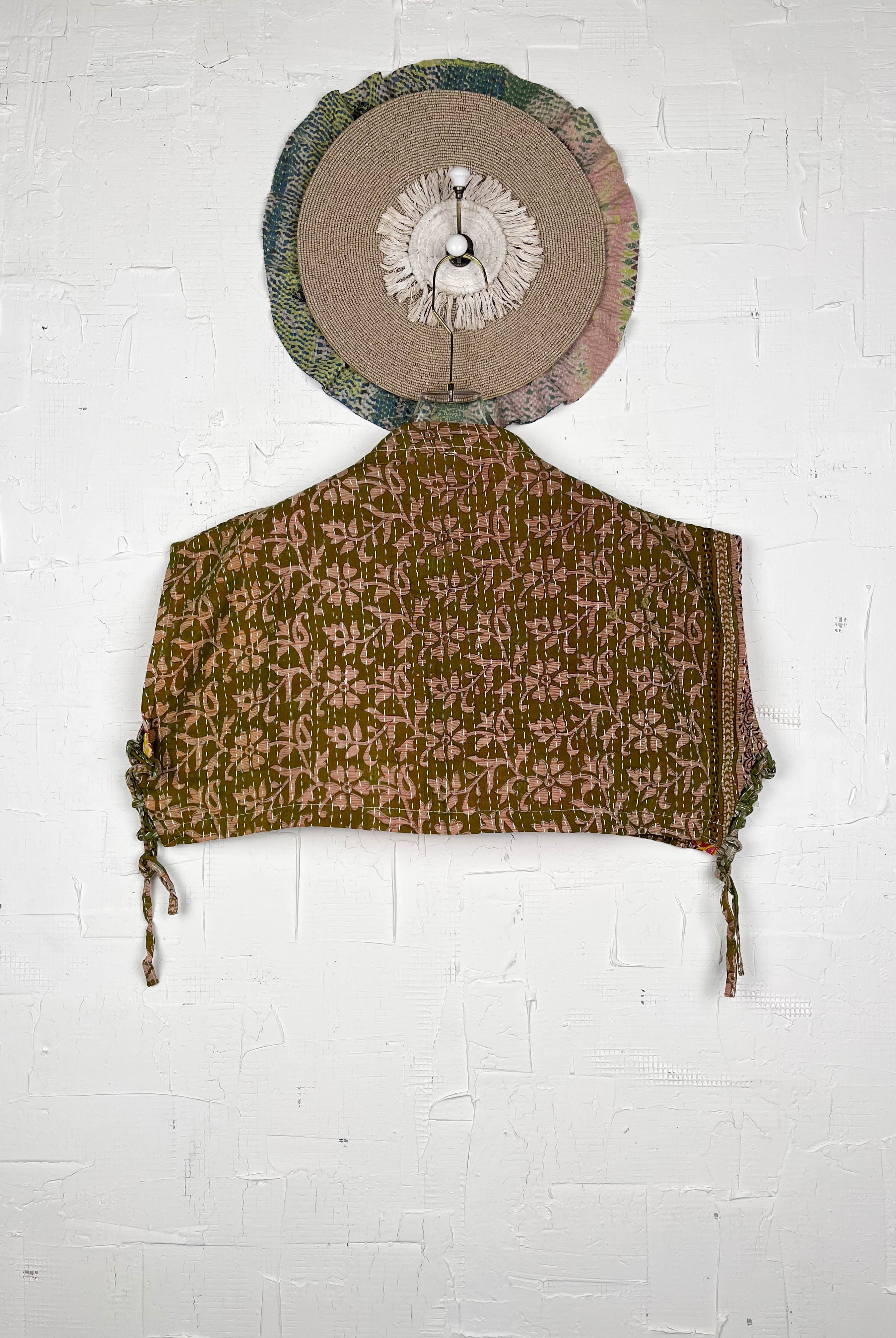 Crop kantha top - Love Protect Sustain