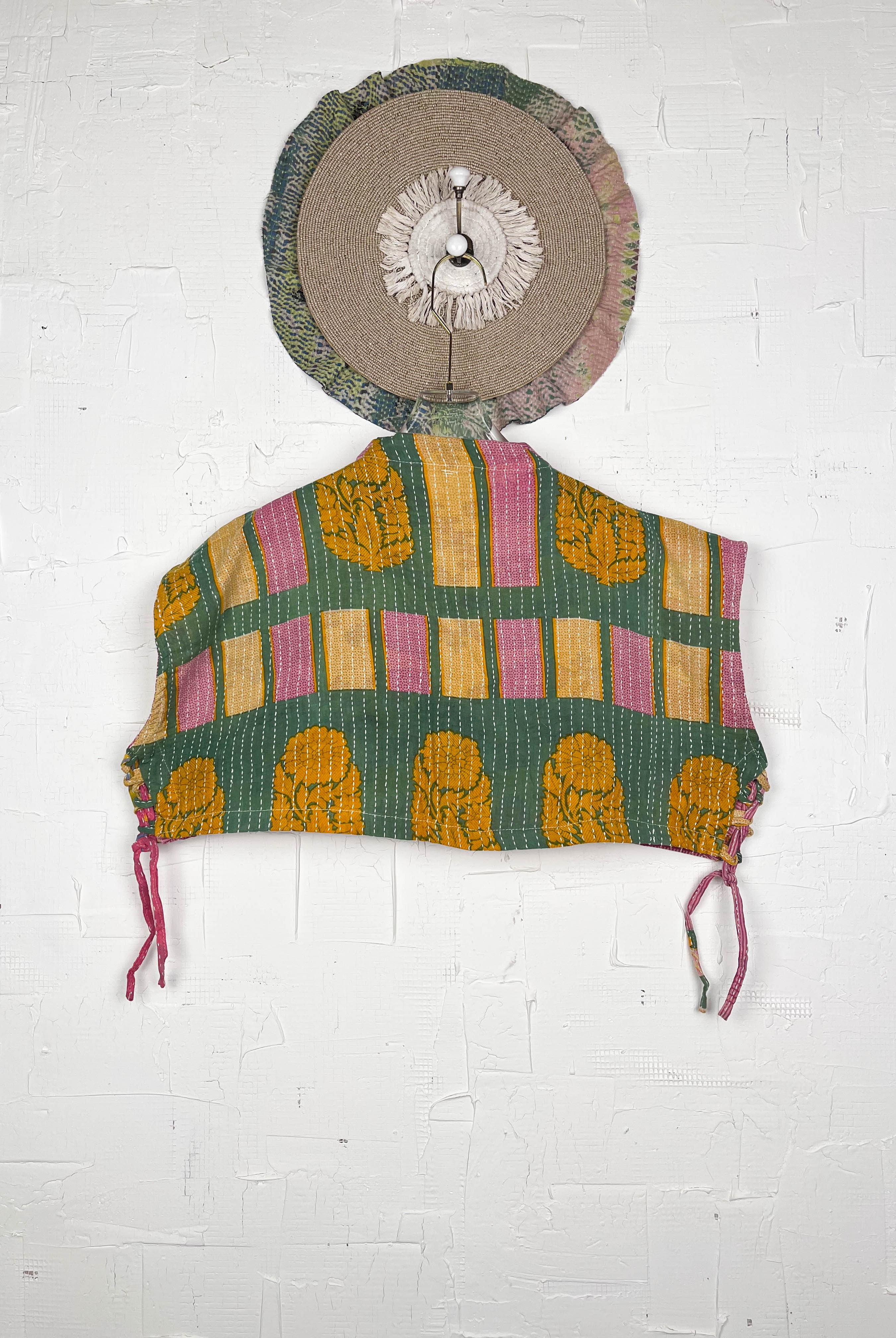 Crop kantha top - Love Protect Sustain