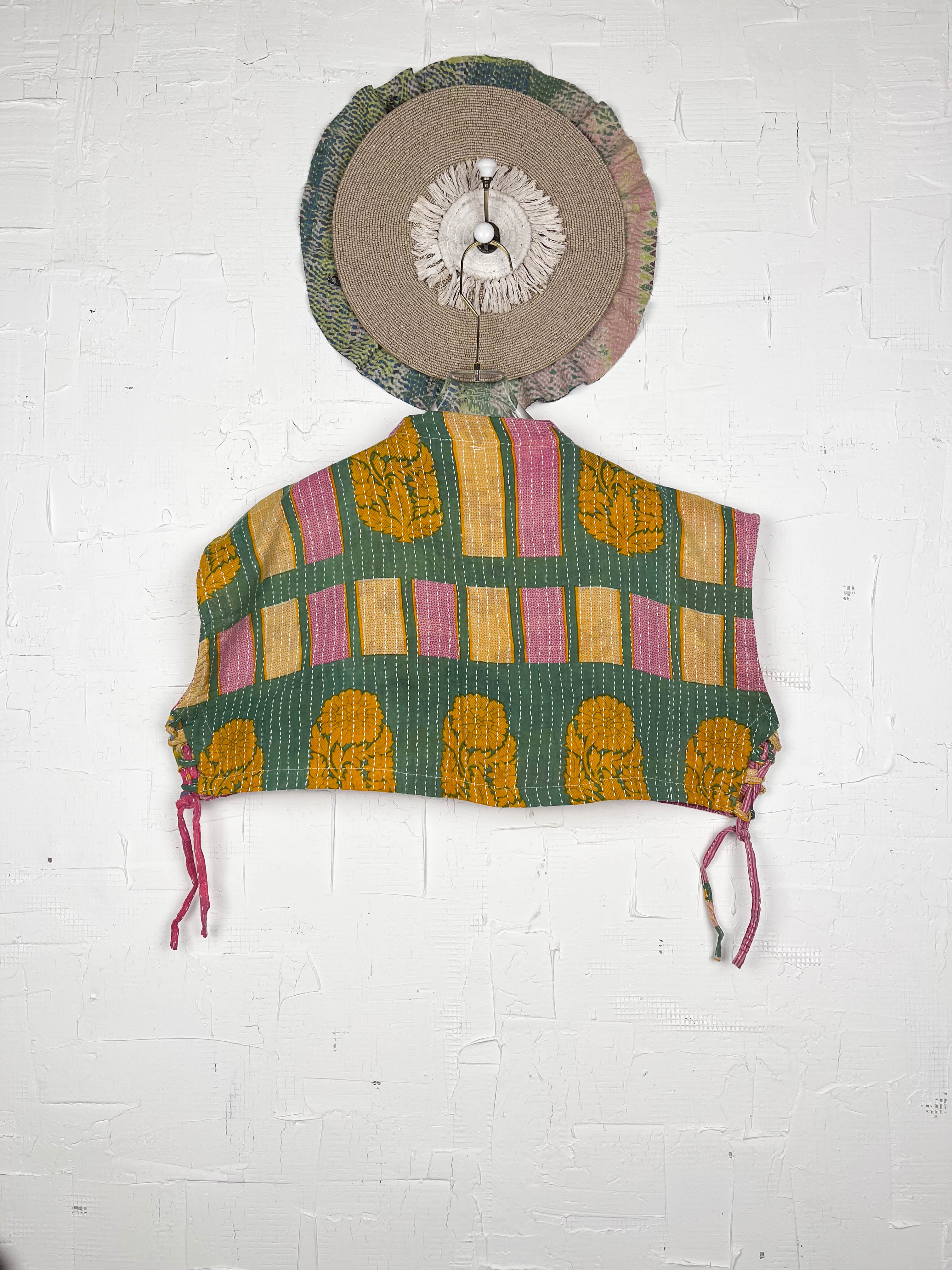 Crop kantha top - Love Protect Sustain