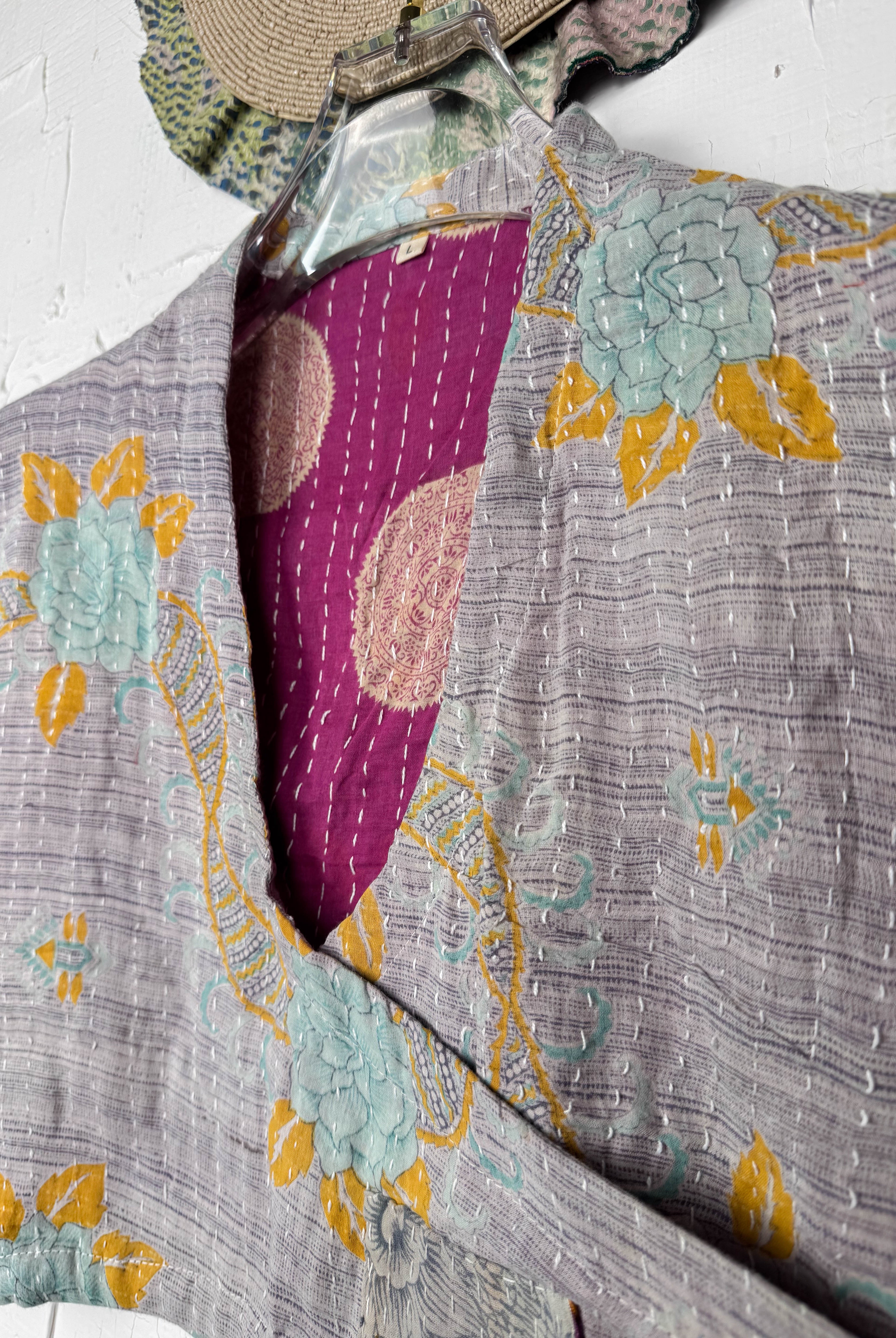 Cropped Kantha top - Love Protect Sustain