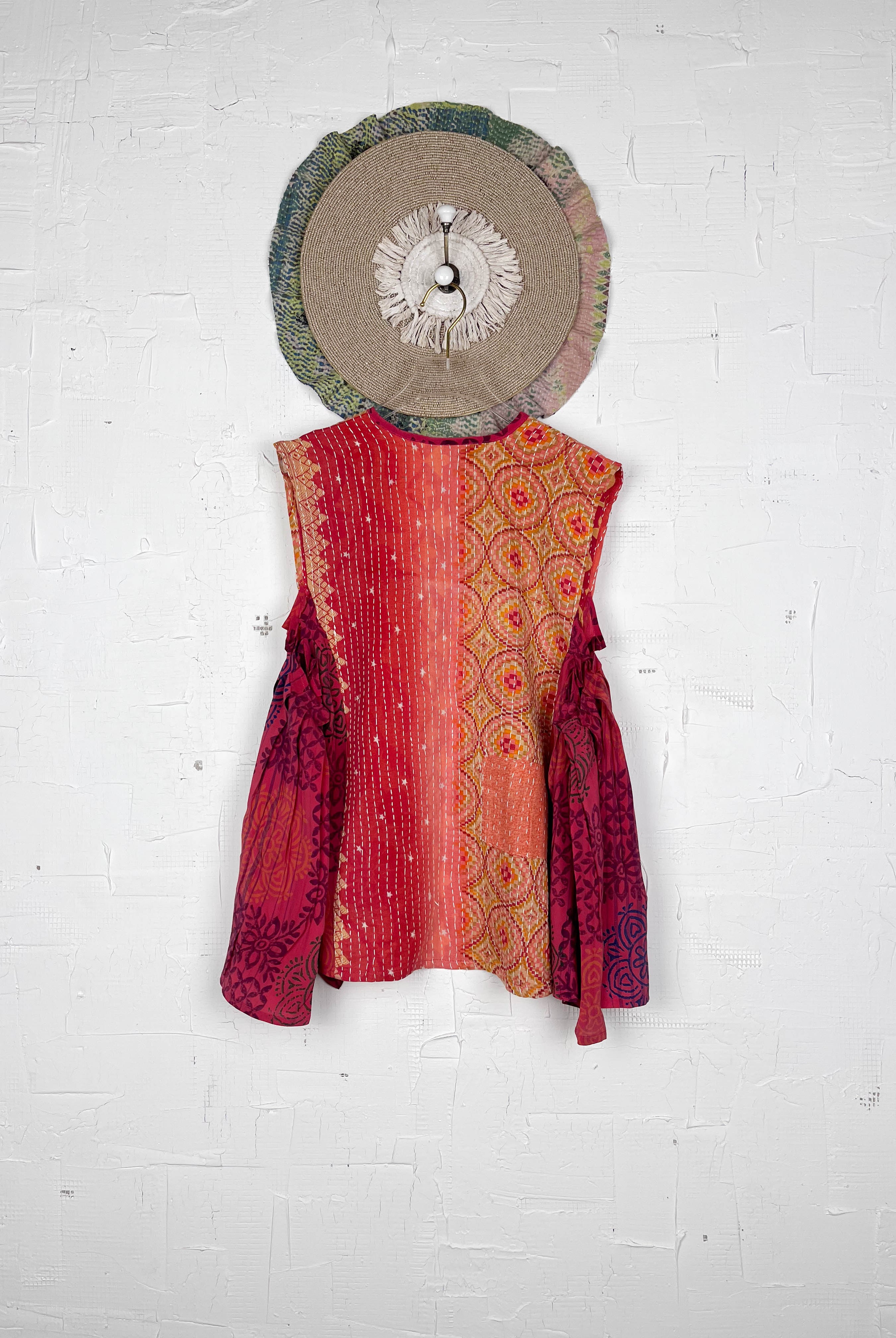 Cropped silk vest - Love Protect Sustain