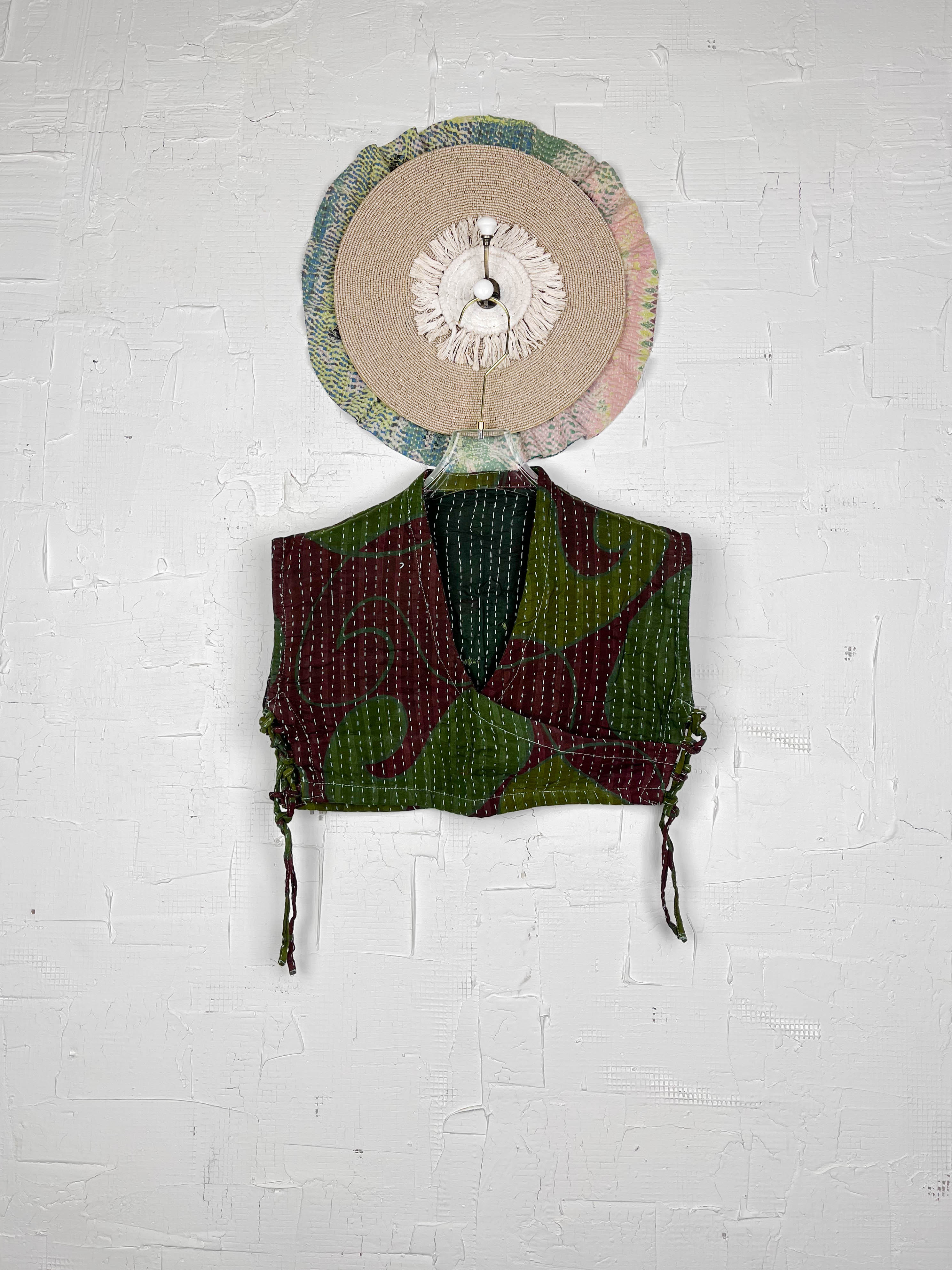 Dark Kantha Top - Love Protect Sustain