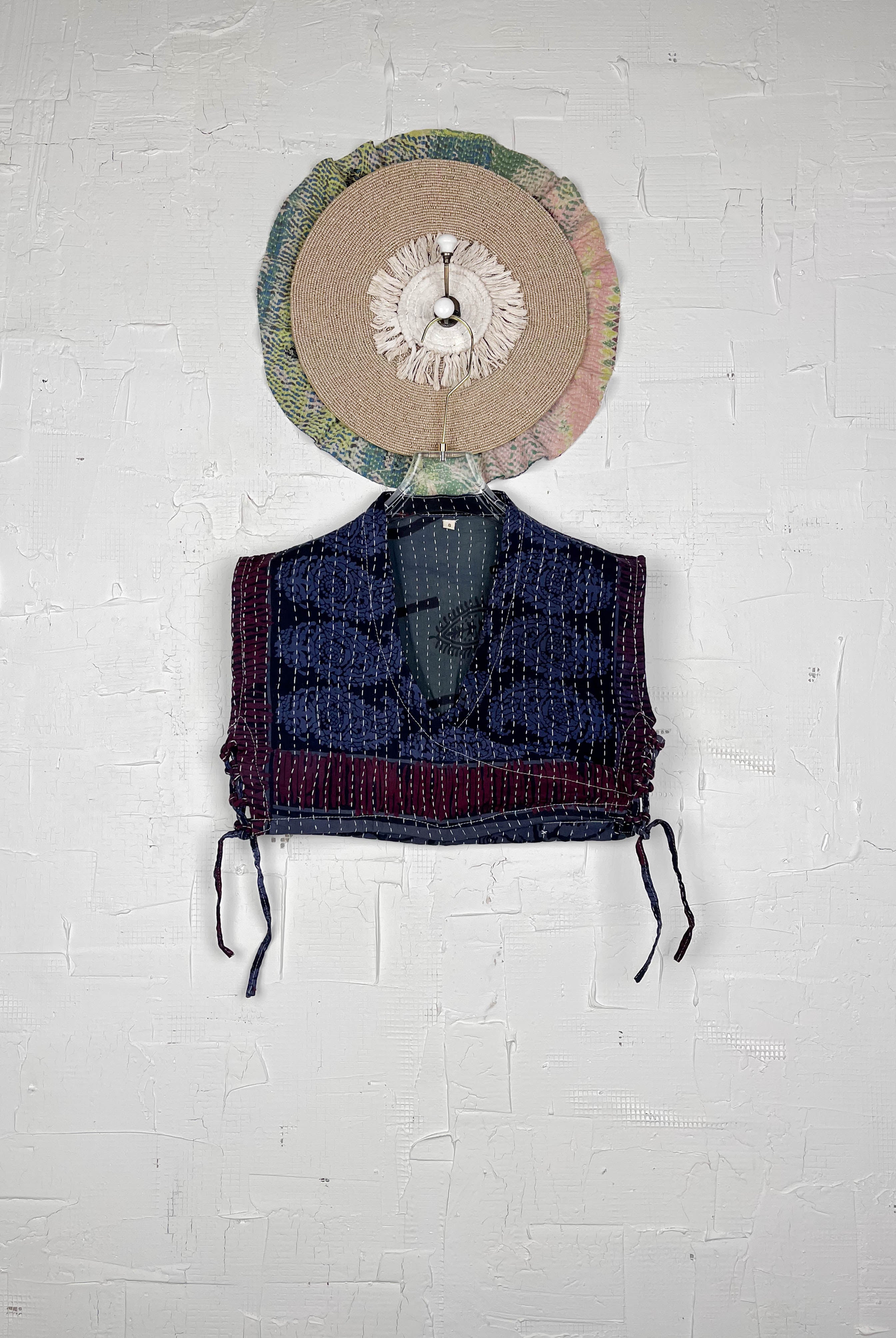 Dark Kantha Top - Love Protect Sustain