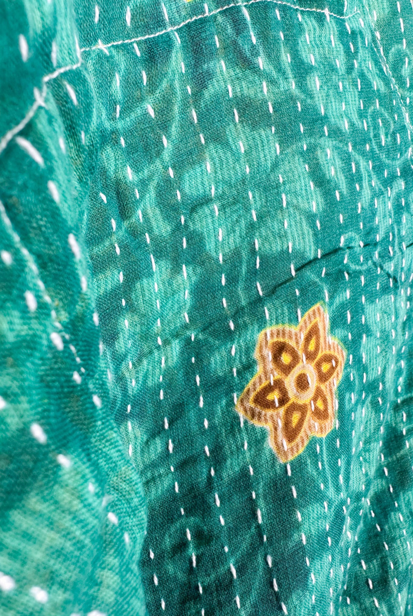 Easy fit Kantha travel jumpsuit - Love Protect Sustain