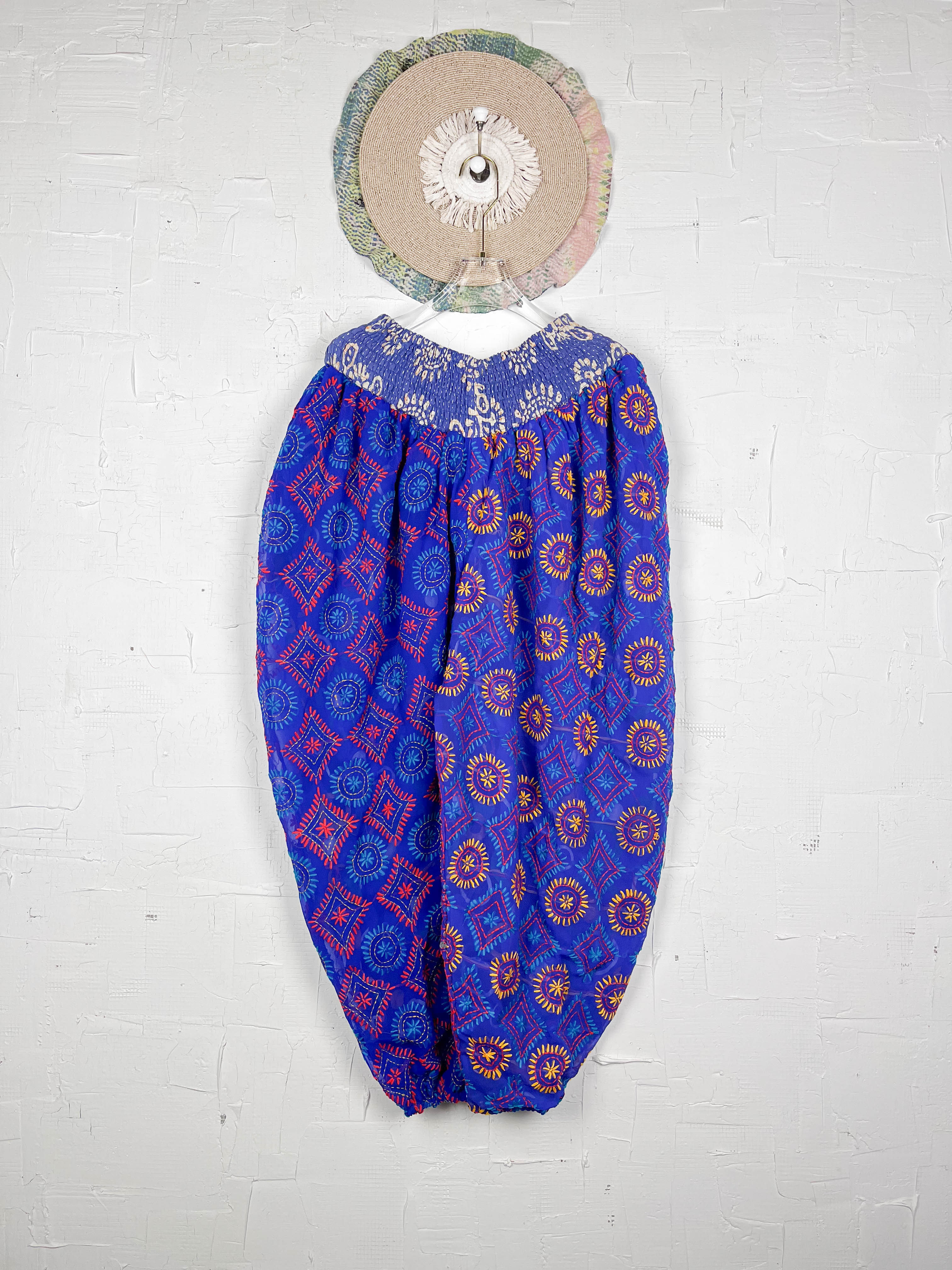 Embroidered design pants- Love Protect Sustain