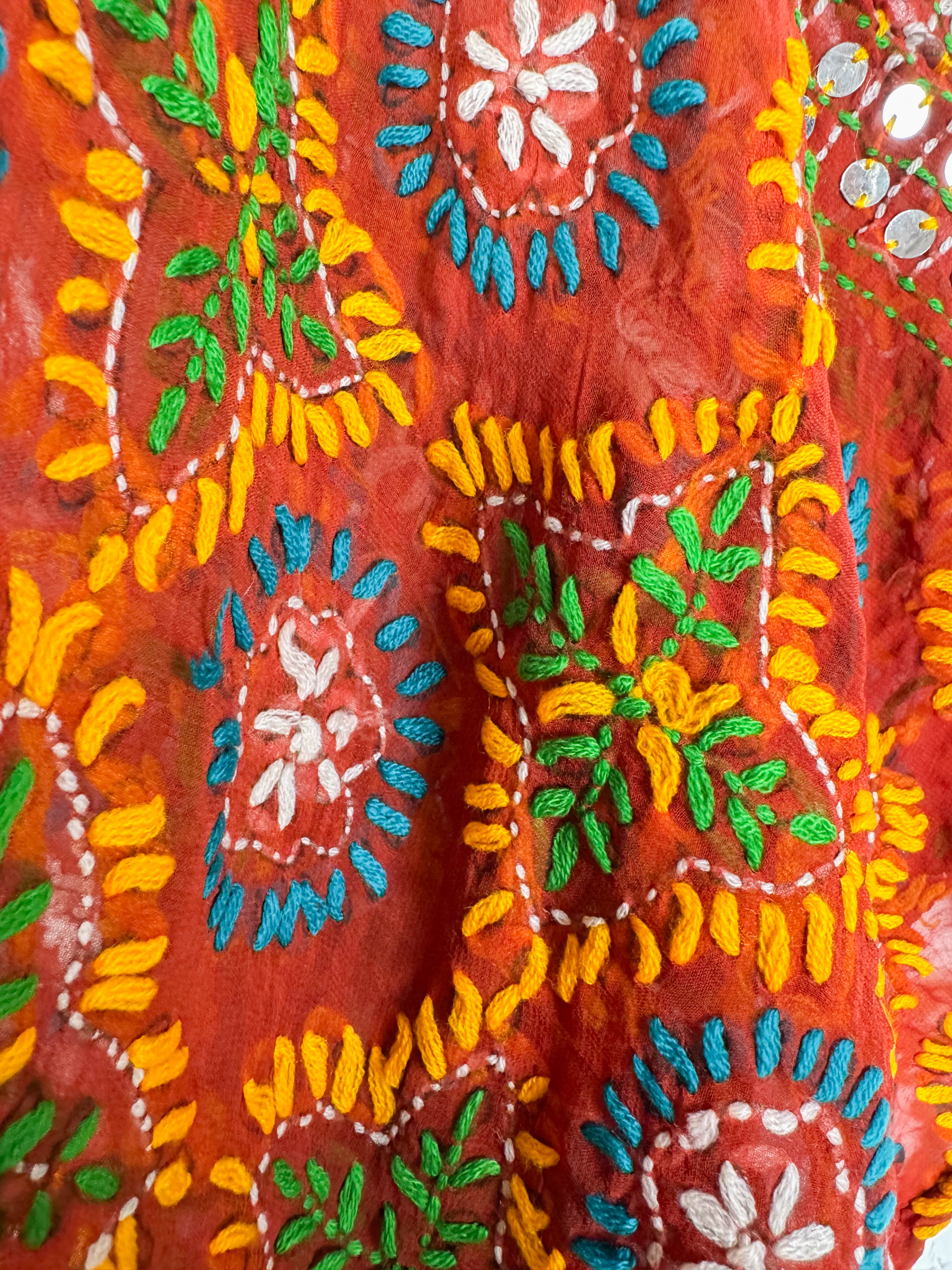 Embroidered floral kimono - Love Protect Sustain