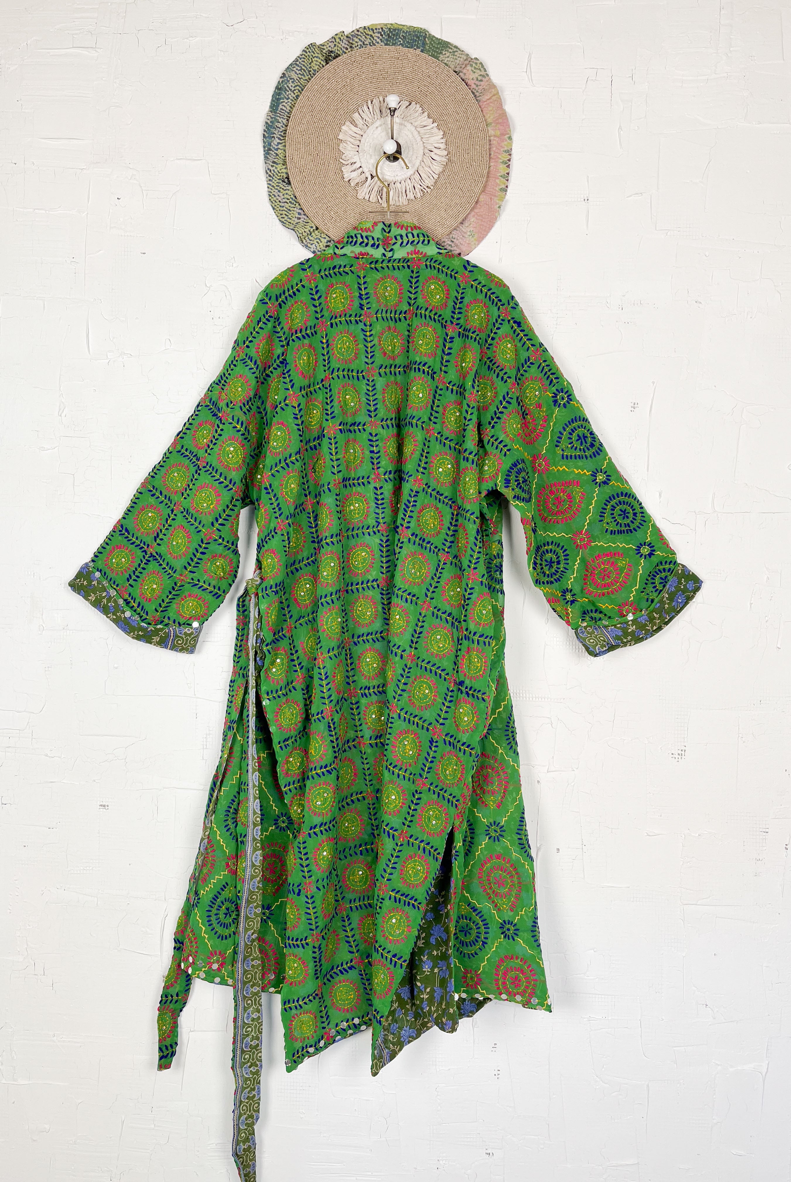 Embroidered kimono - Love Protect Sustain