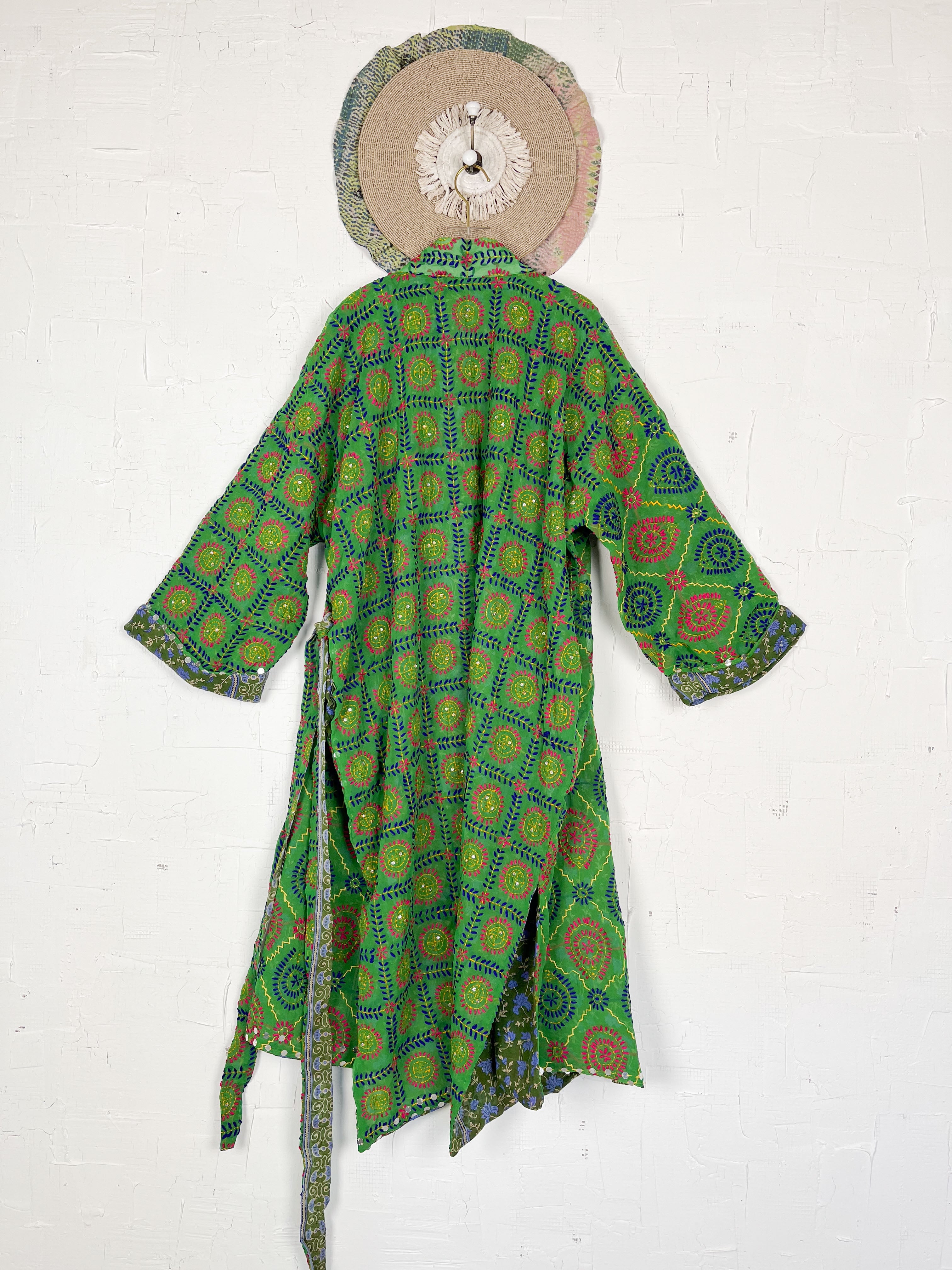 Embroidered kimono - Love Protect Sustain