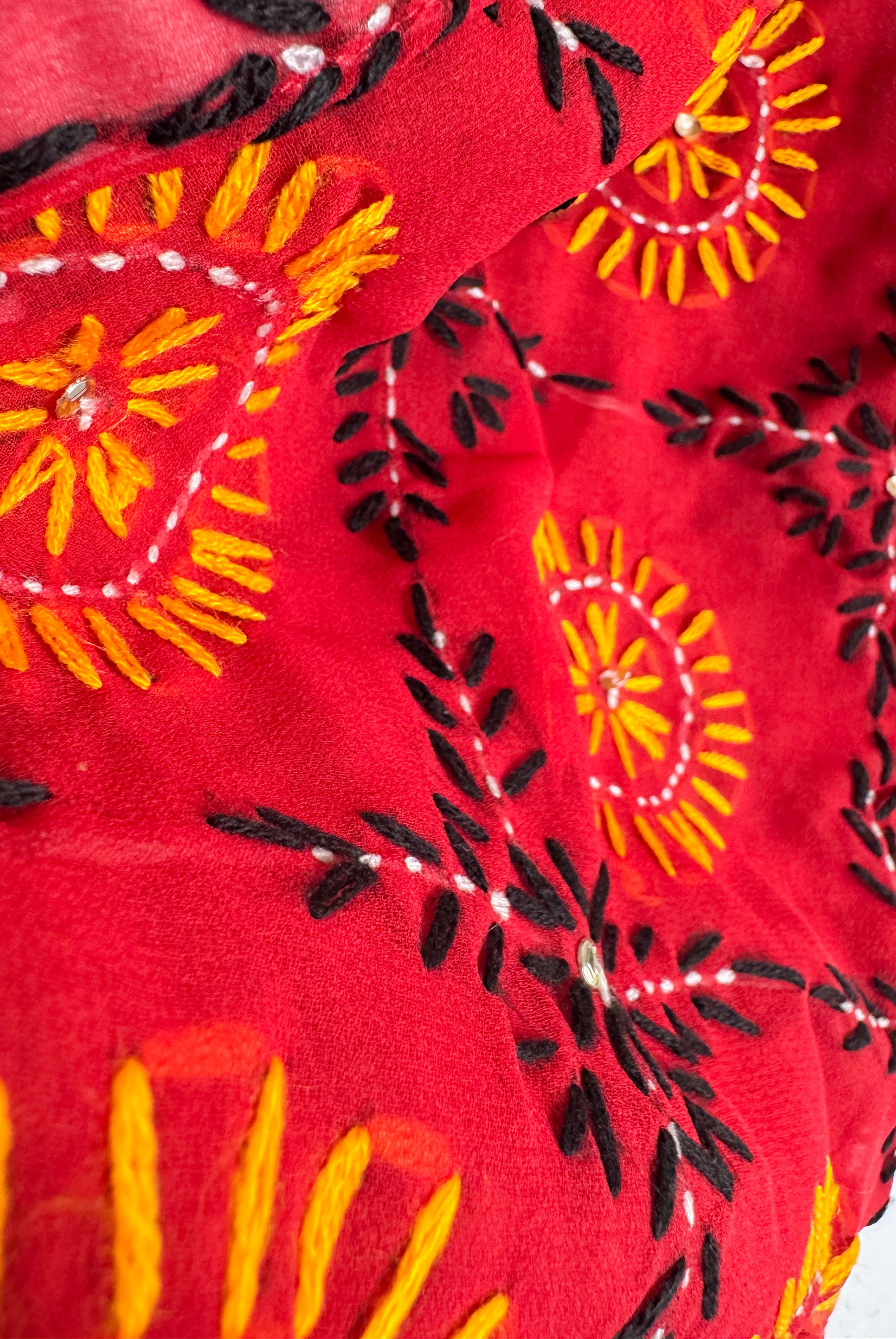 Embroidered kimono - Love Protect Sustain