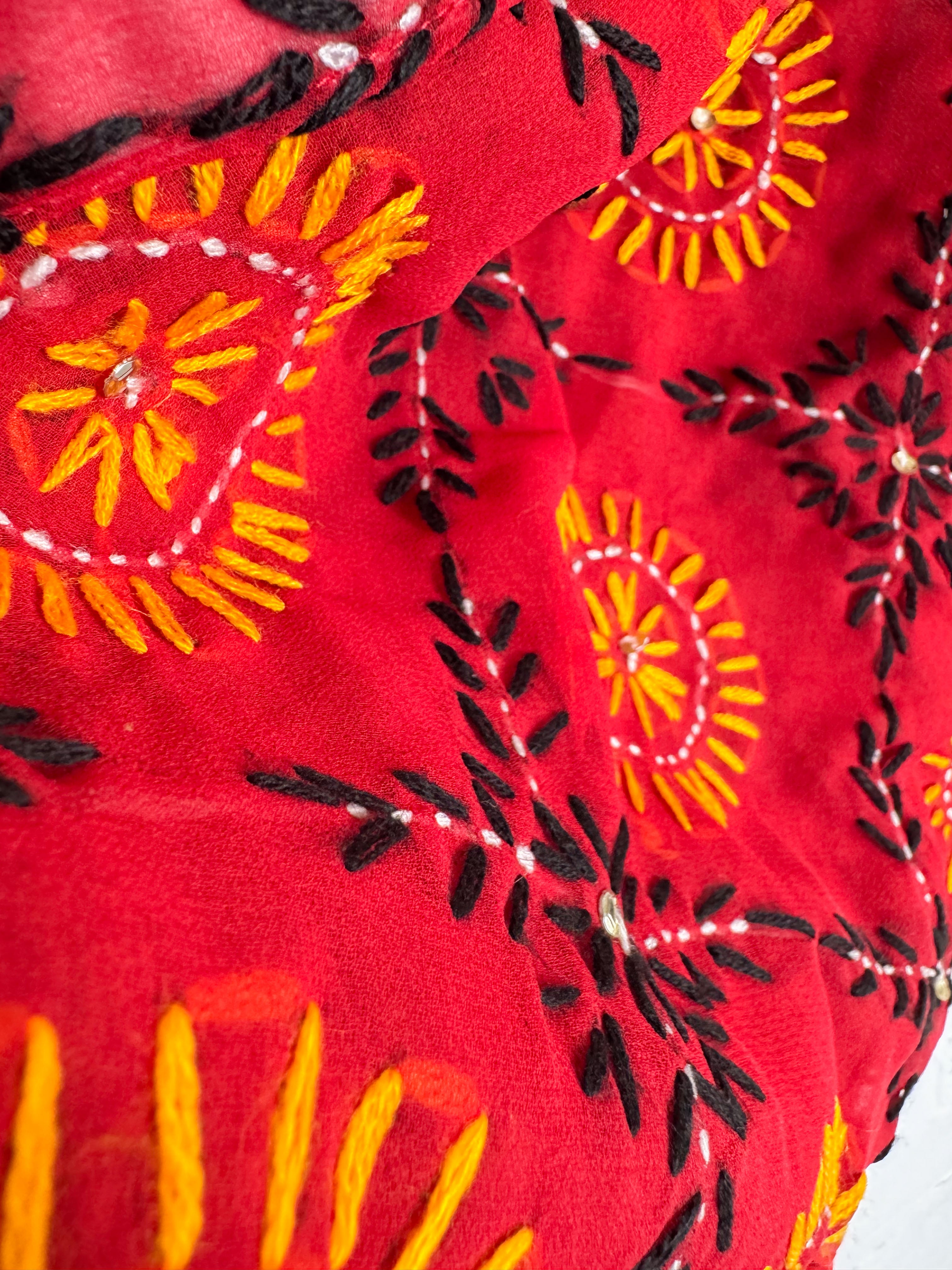 Embroidered kimono - Love Protect Sustain