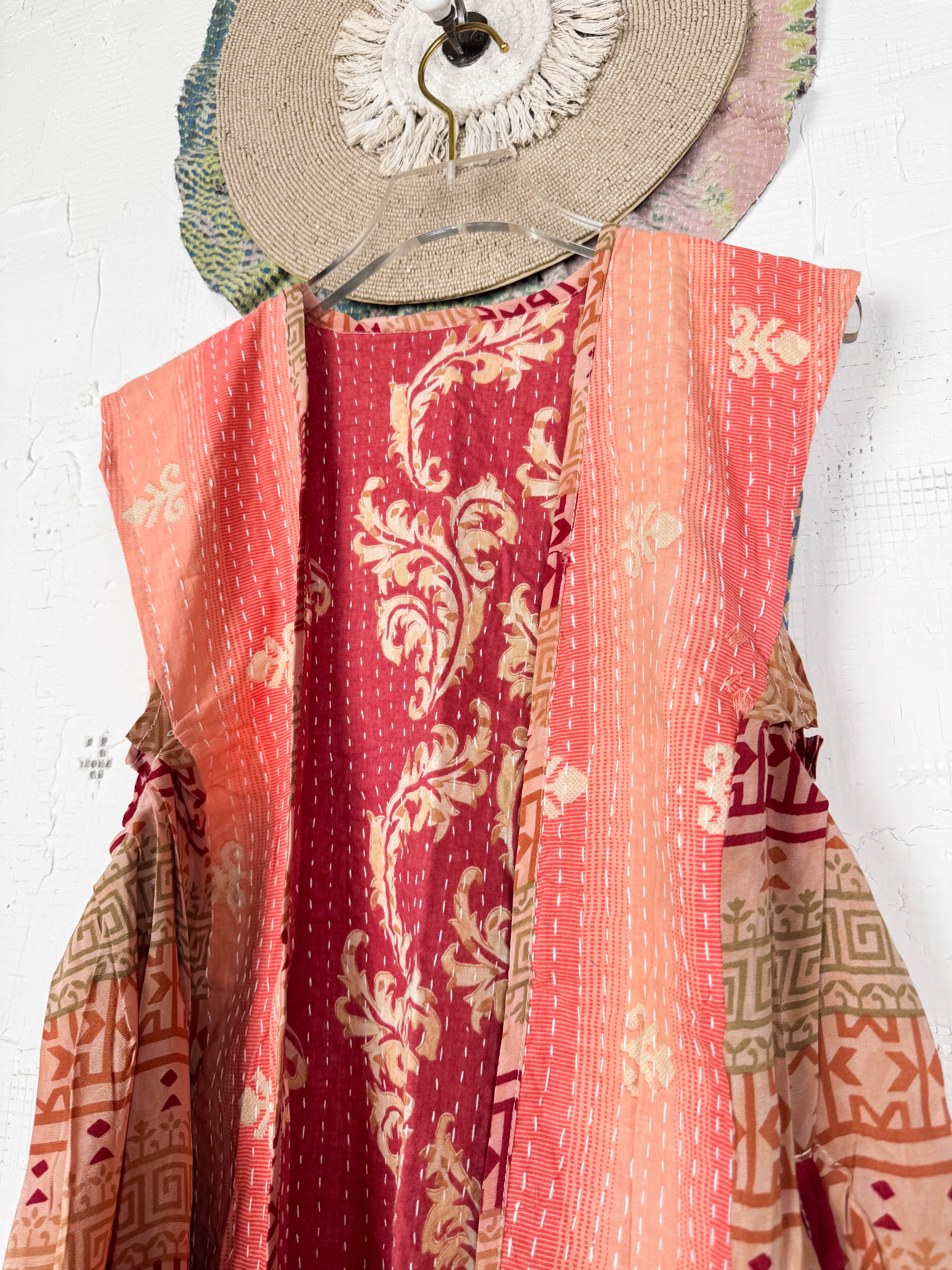 Embroidered silk top - Love Protect Sustain