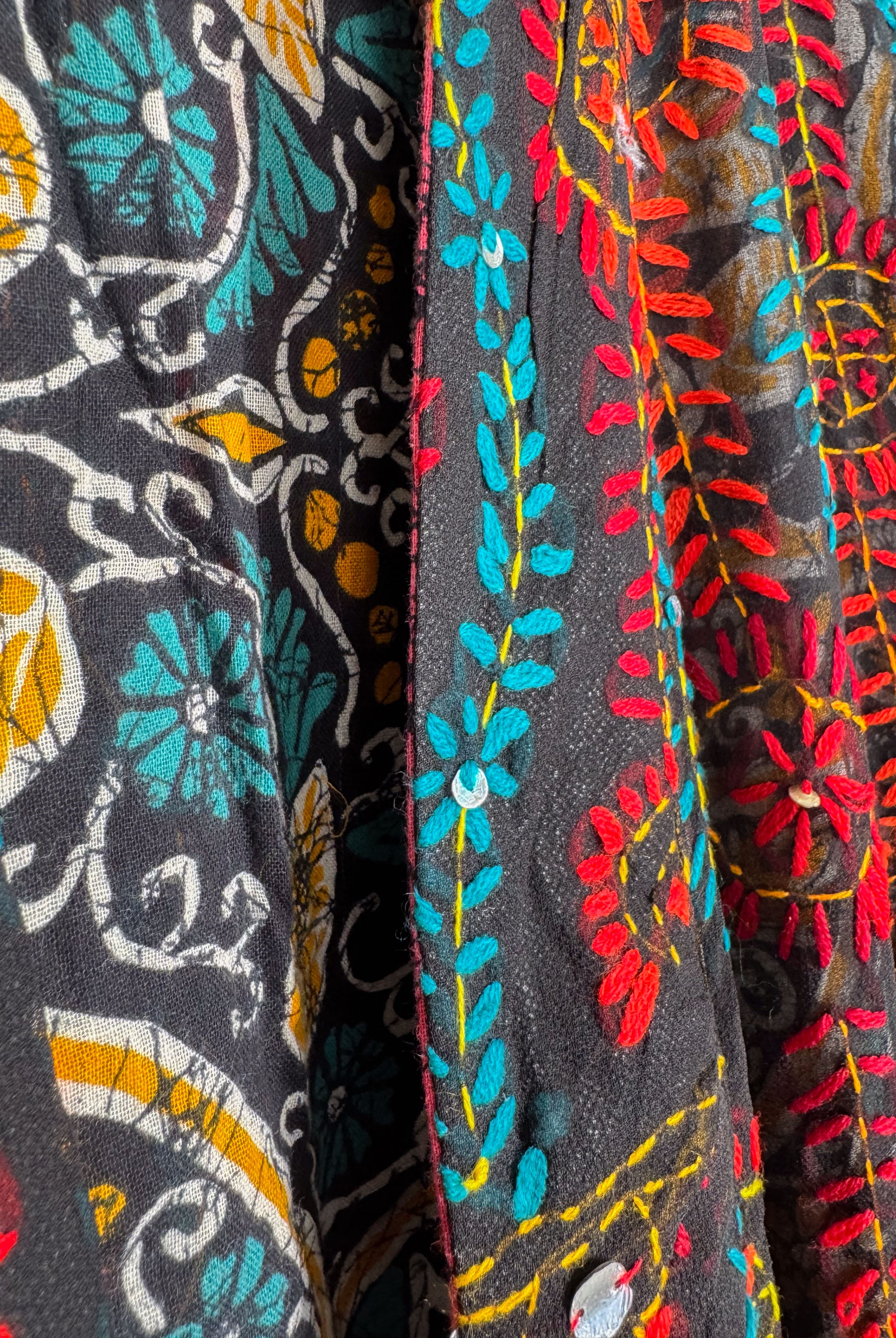 Embroidery Robe - Love Protect Sustain