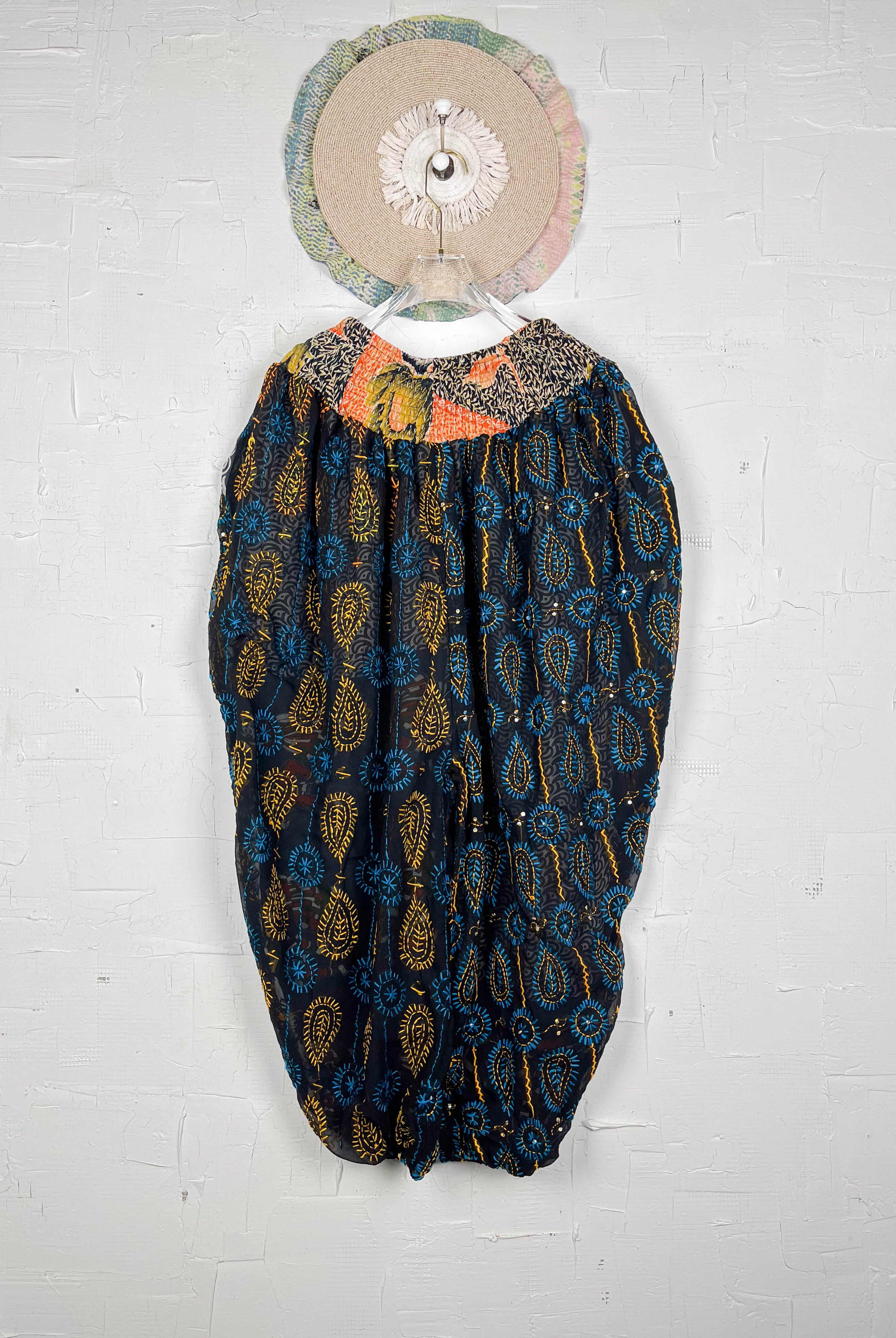 Ethnic print embroidered- Love Protect Sustain