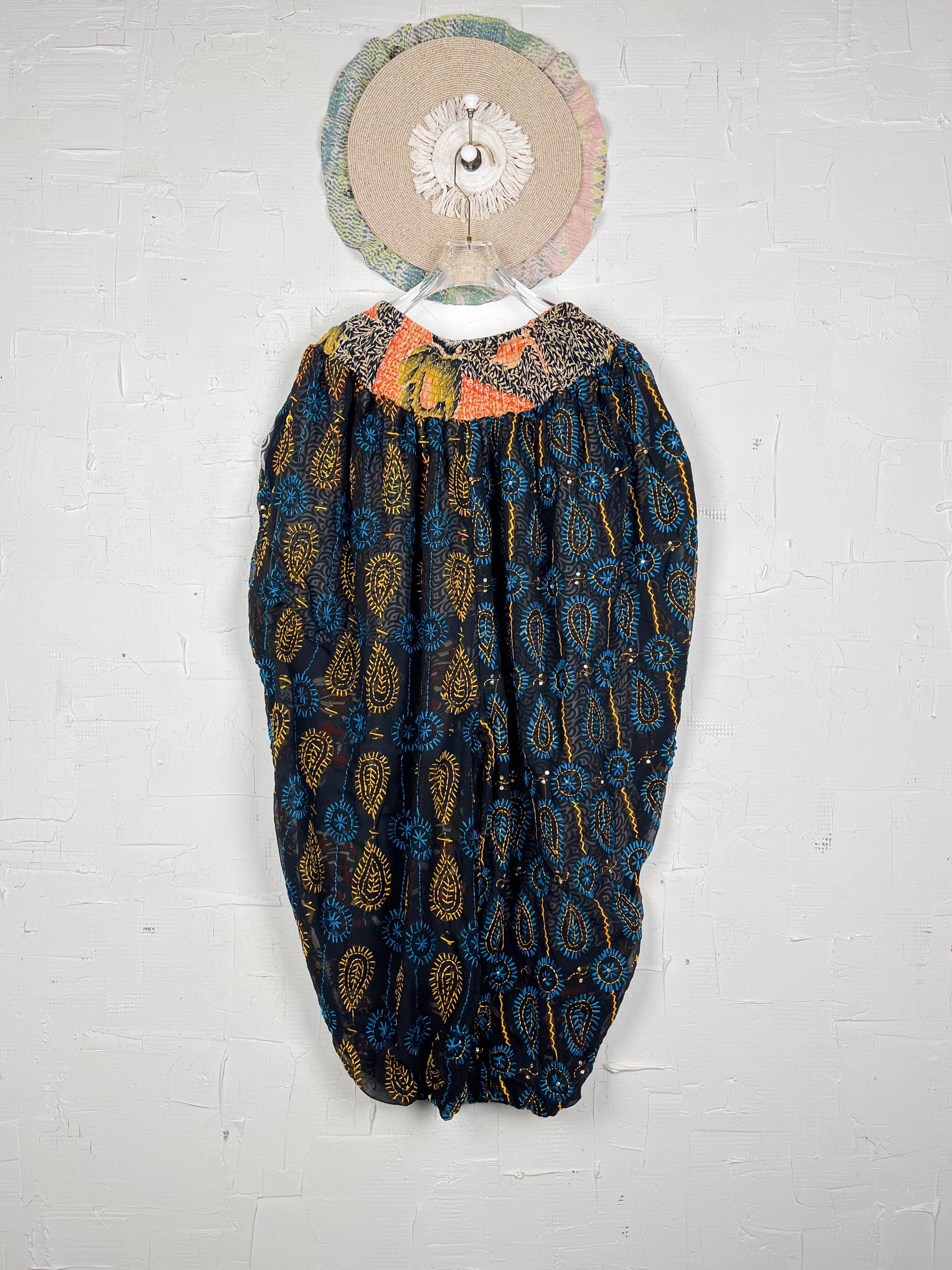 Ethnic print embroidered- Love Protect Sustain