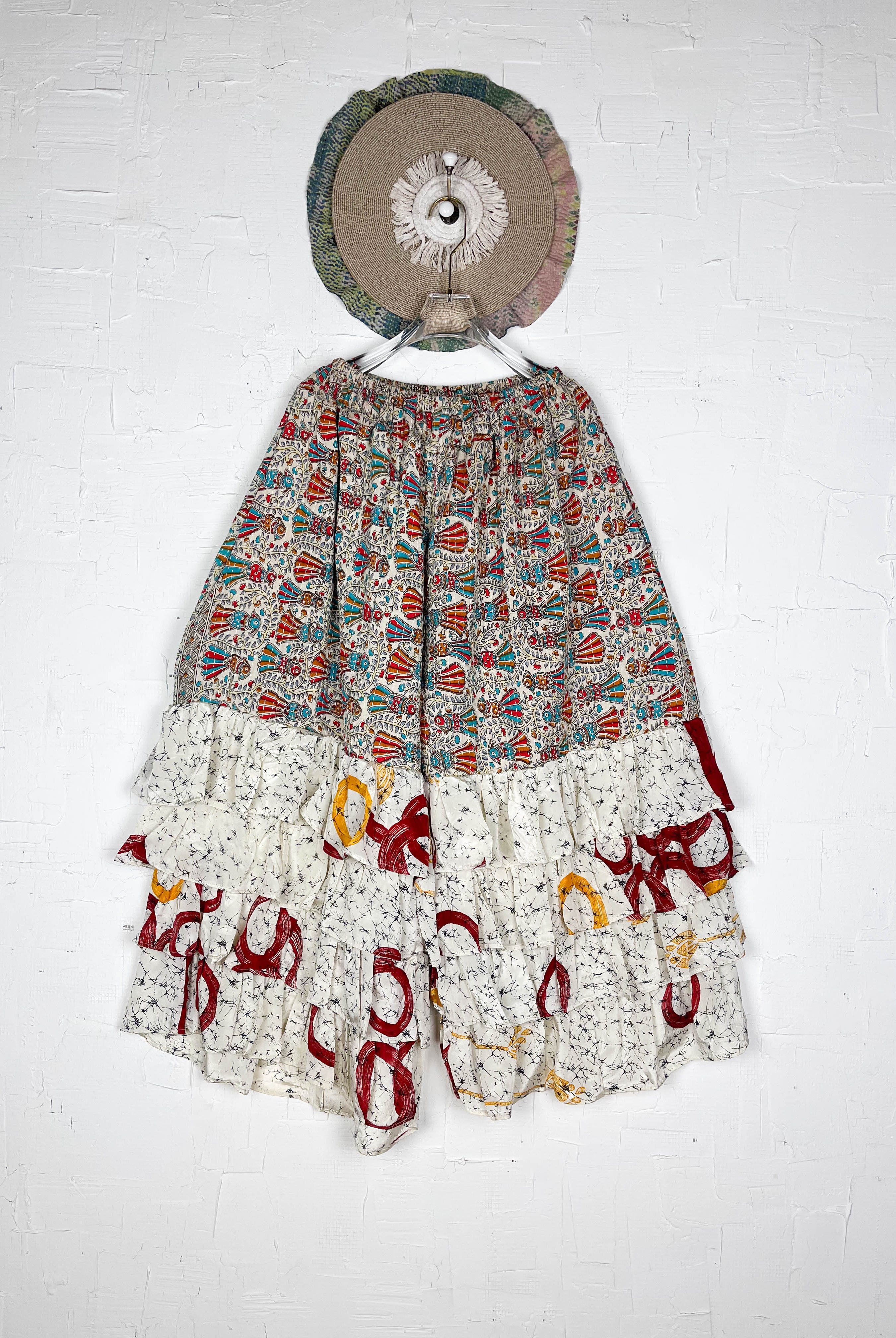 Floral Boho Kantha Pants - Love Protect Sustain