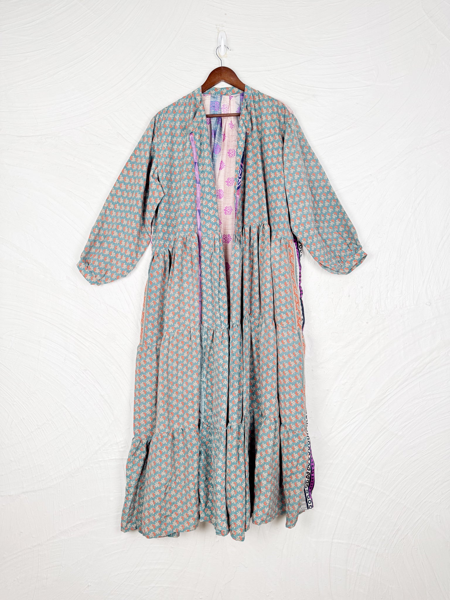 Floral Boho Silk Dress - Love Protect Sustain