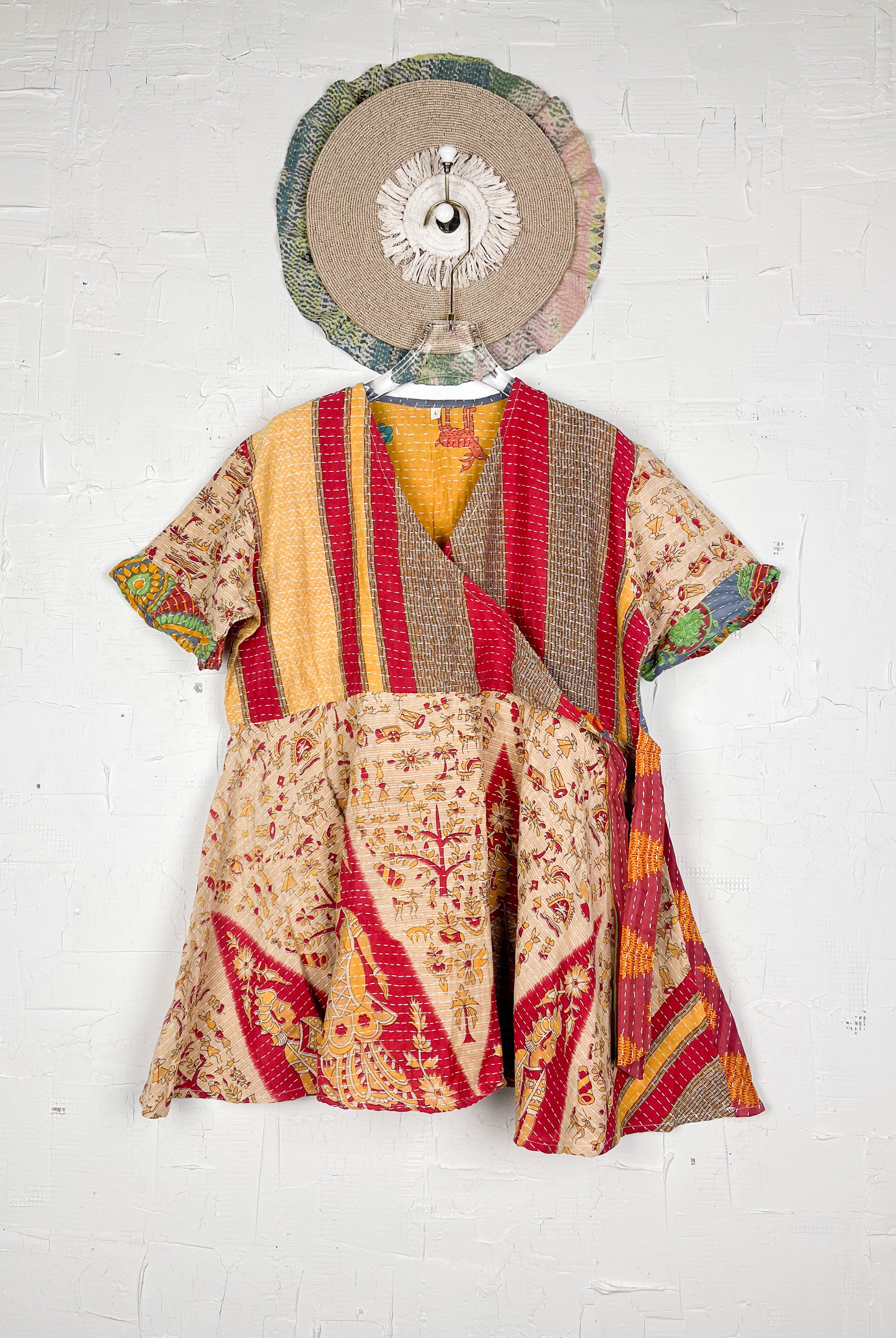 Floral Kantha Dress - Love Protect Sustain