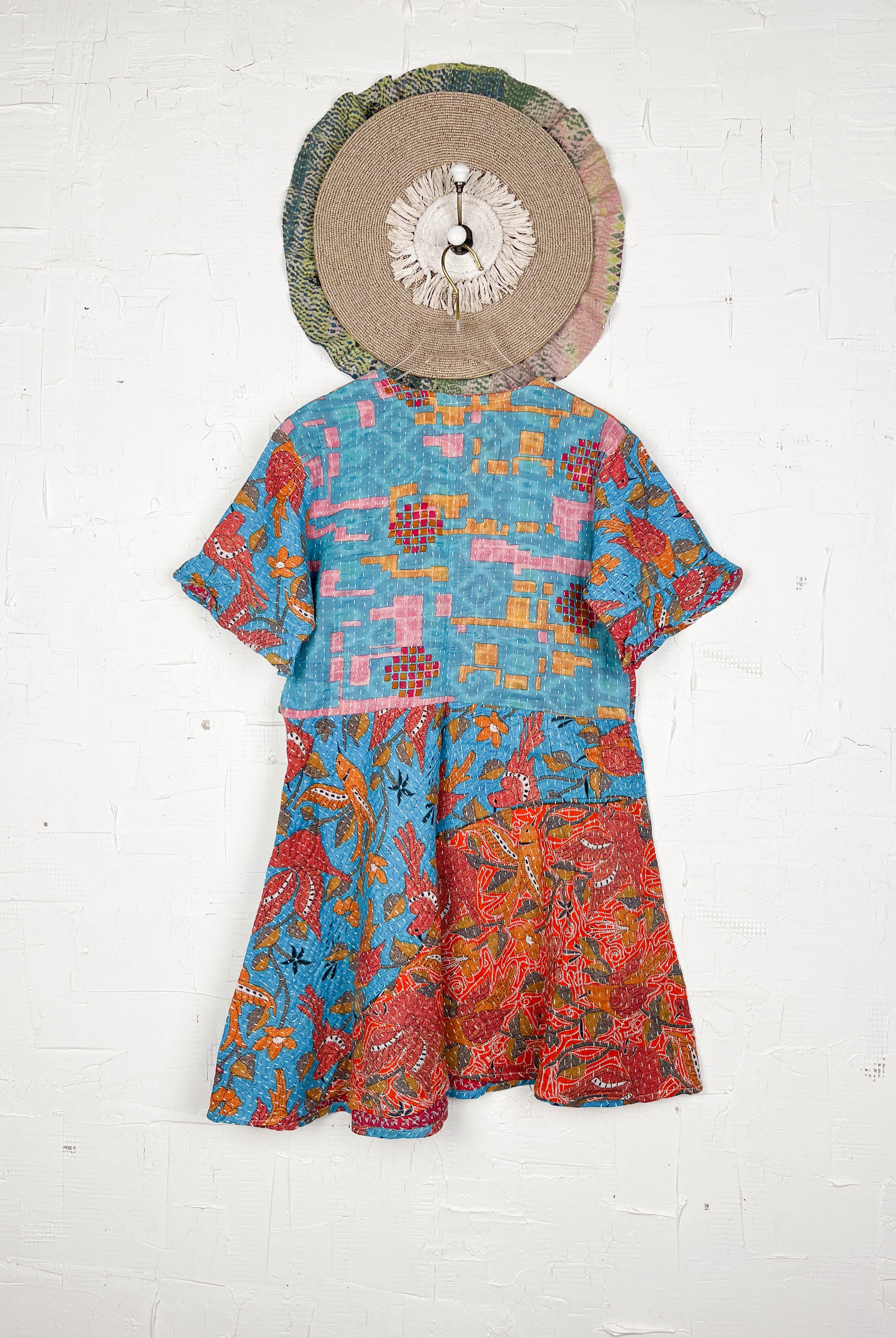 Floral Kantha Dress - Love Protect Sustain