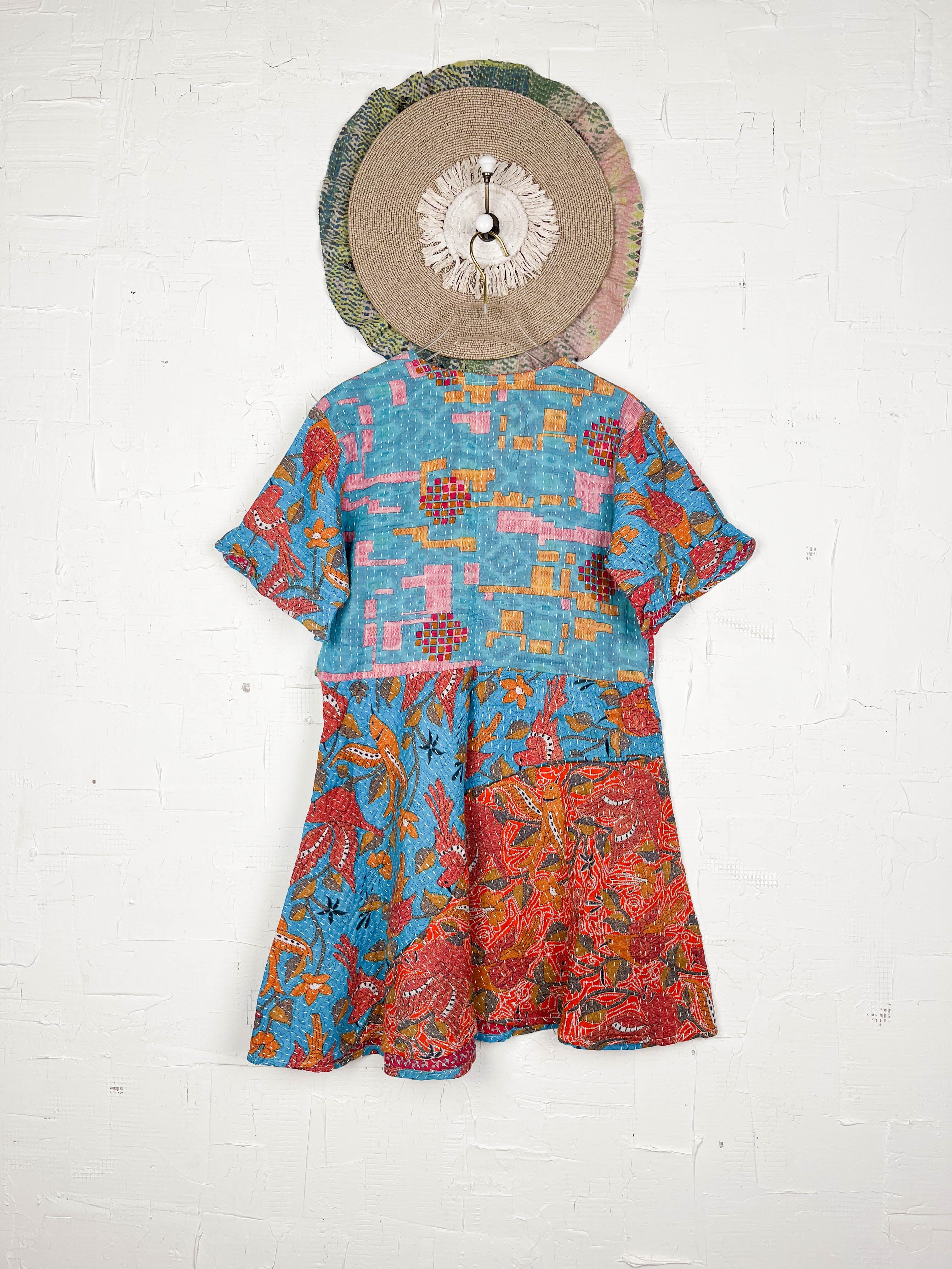 Floral Kantha Dress - Love Protect Sustain