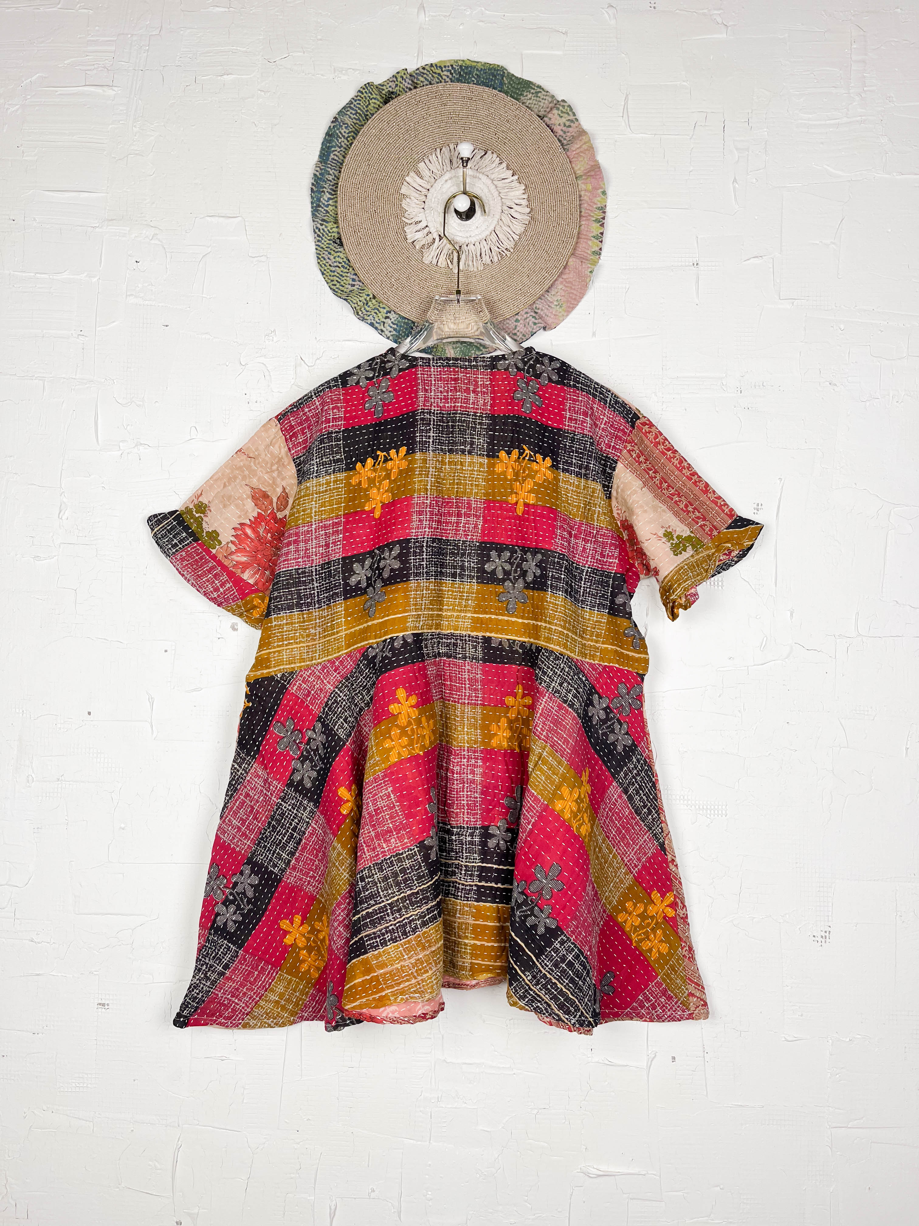 Floral Kantha Dress - Love Protect Sustain