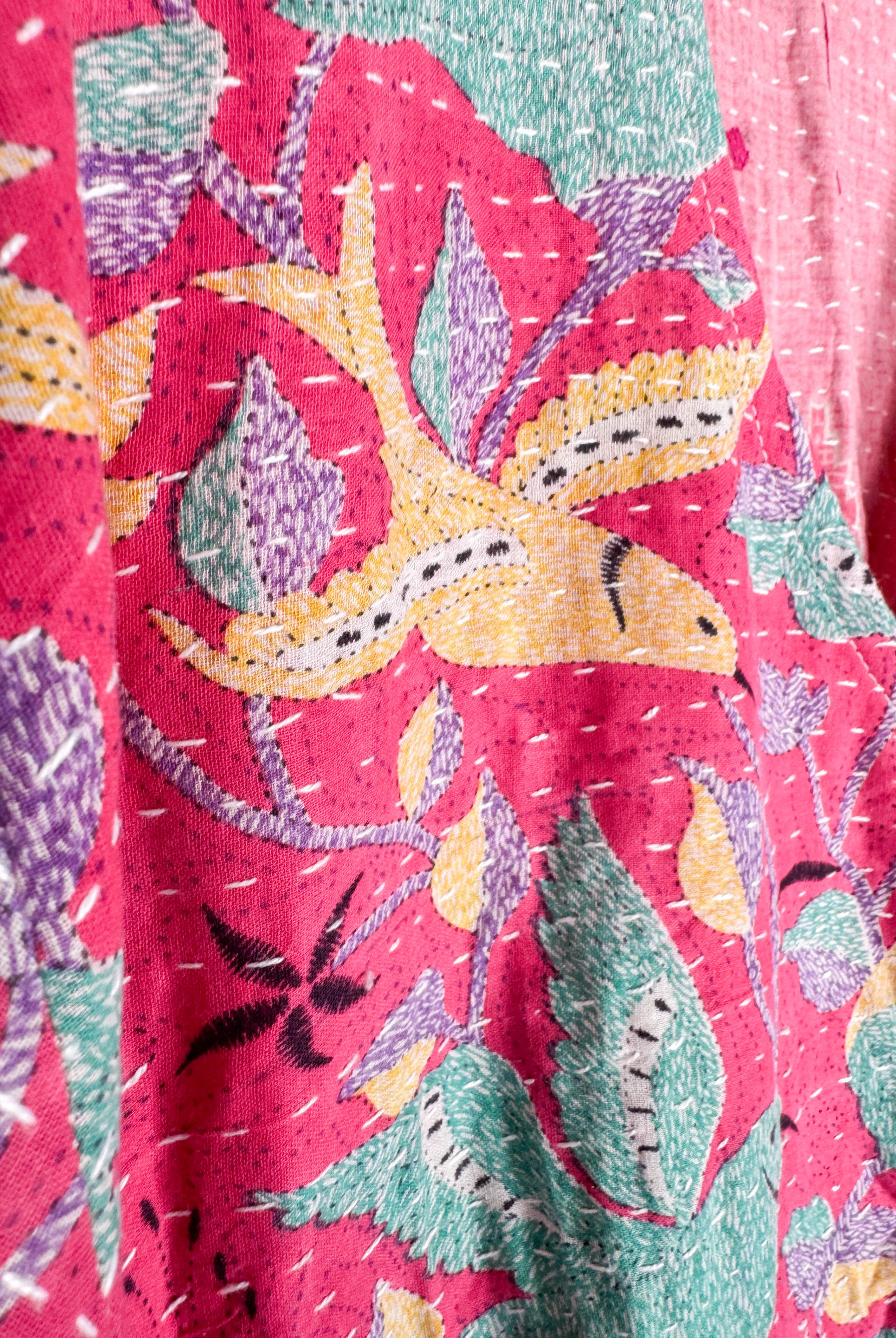 Floral Kantha Dress- Love Protect Sustain