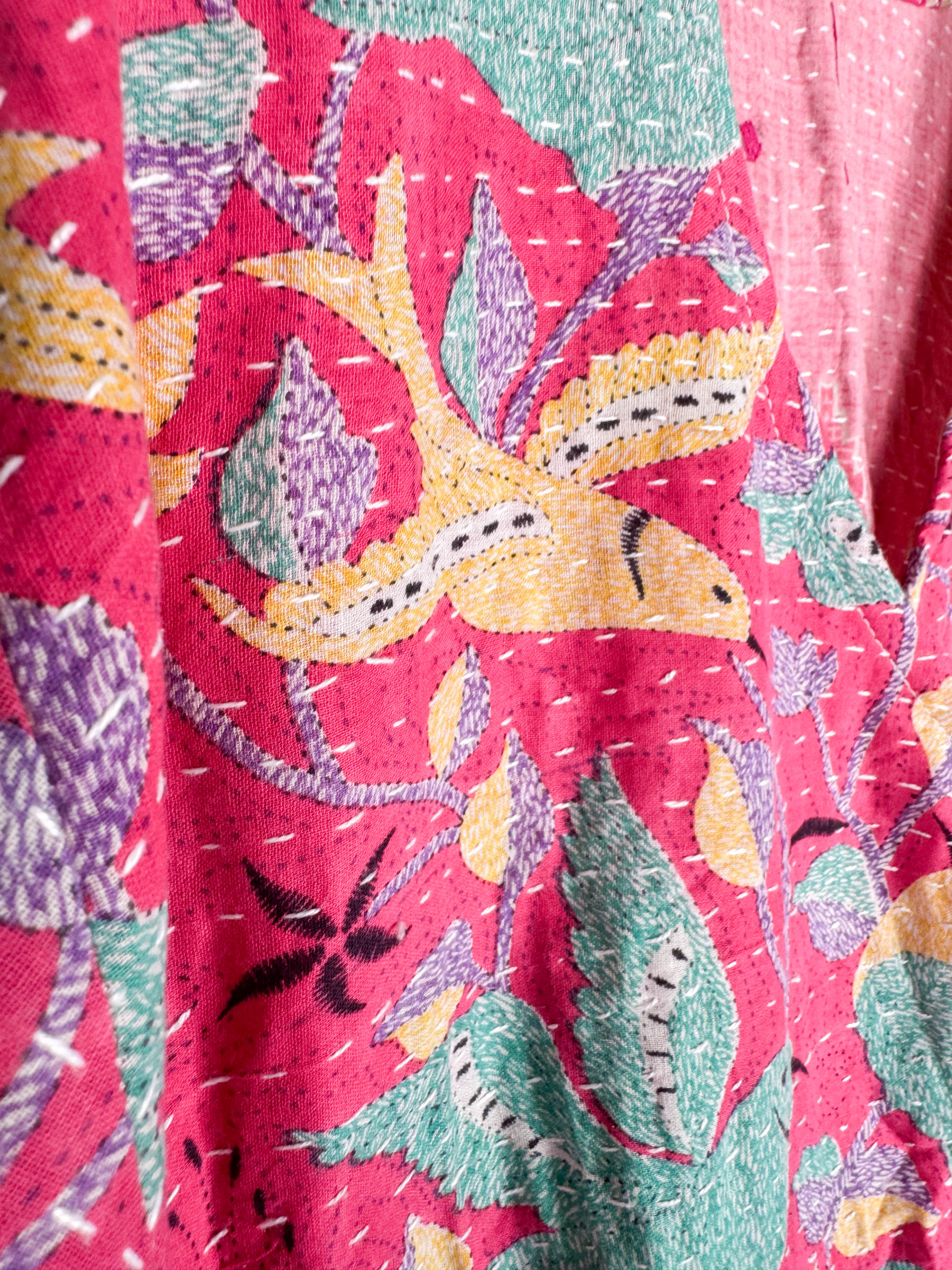 Floral Kantha Dress- Love Protect Sustain