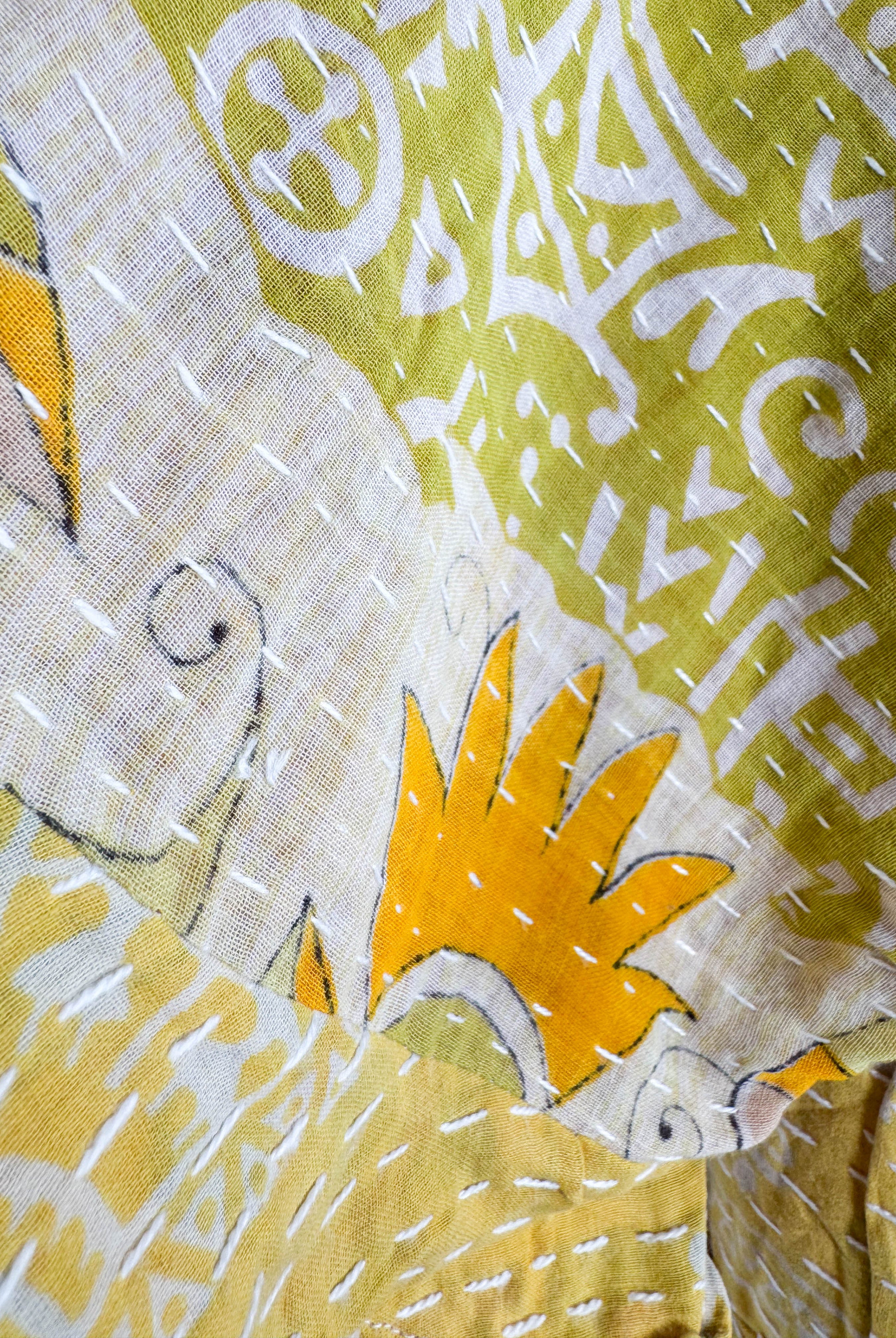 Floral Kantha Dress - Love Protect Sustain