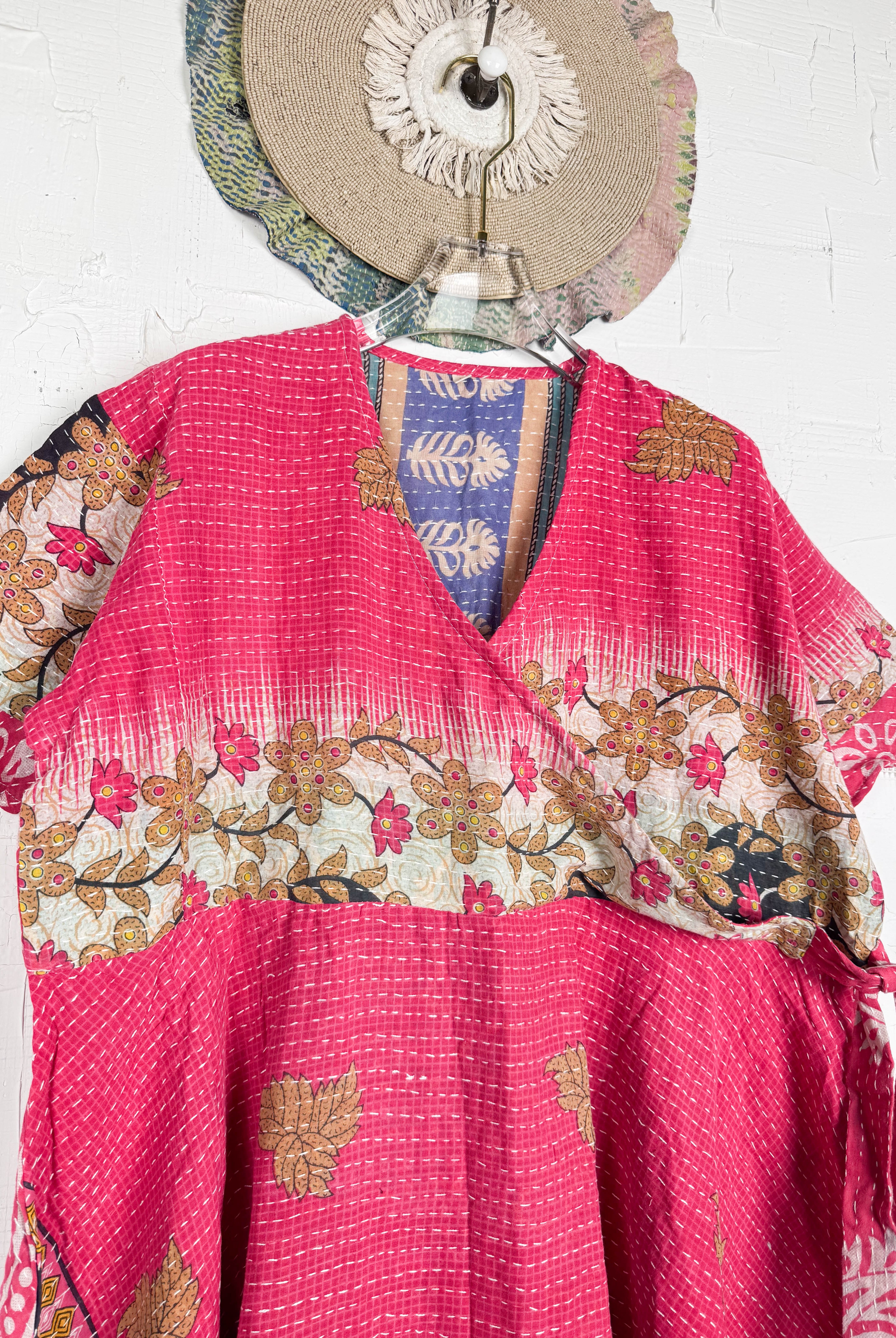 Floral Kantha Dress - Love Protect Sustain