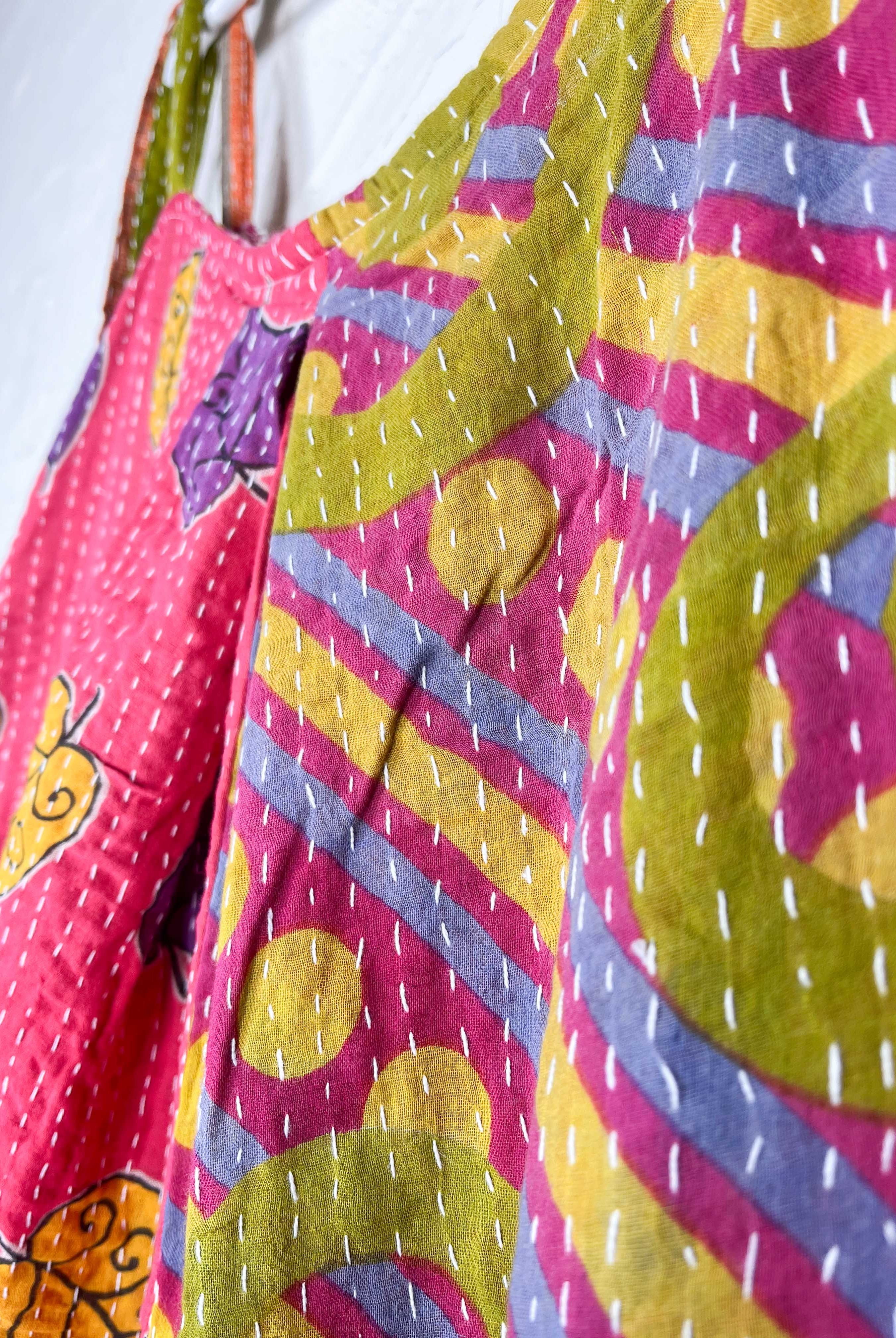 Floral Kantha Jumpsuit - Love Protect Sustain