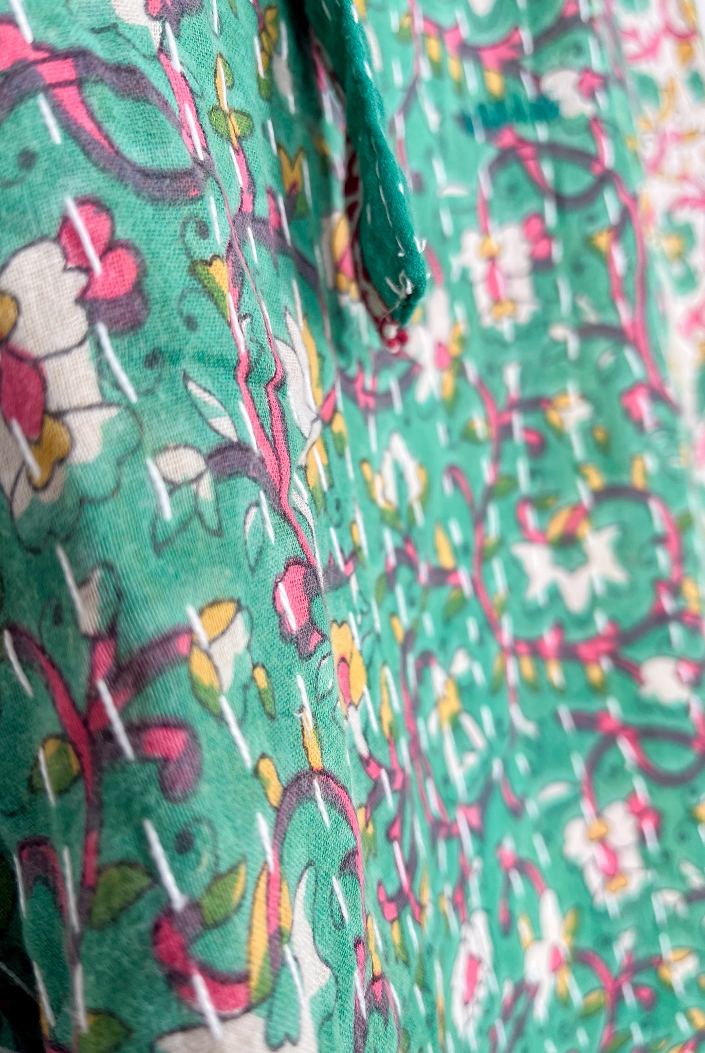 Floral Kantha Pants - Love Protect Sustain