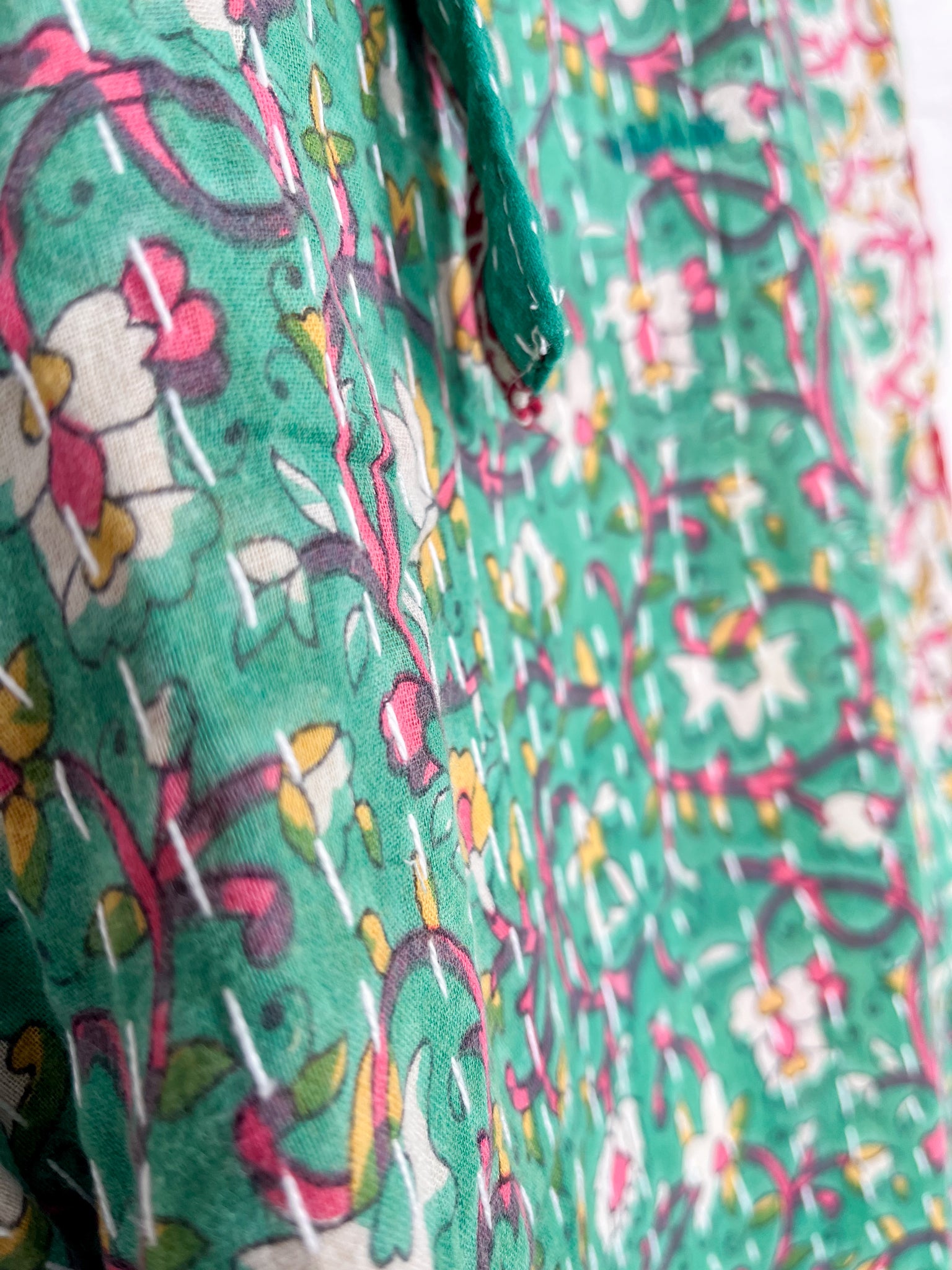 Floral Kantha Pants - Love Protect Sustain