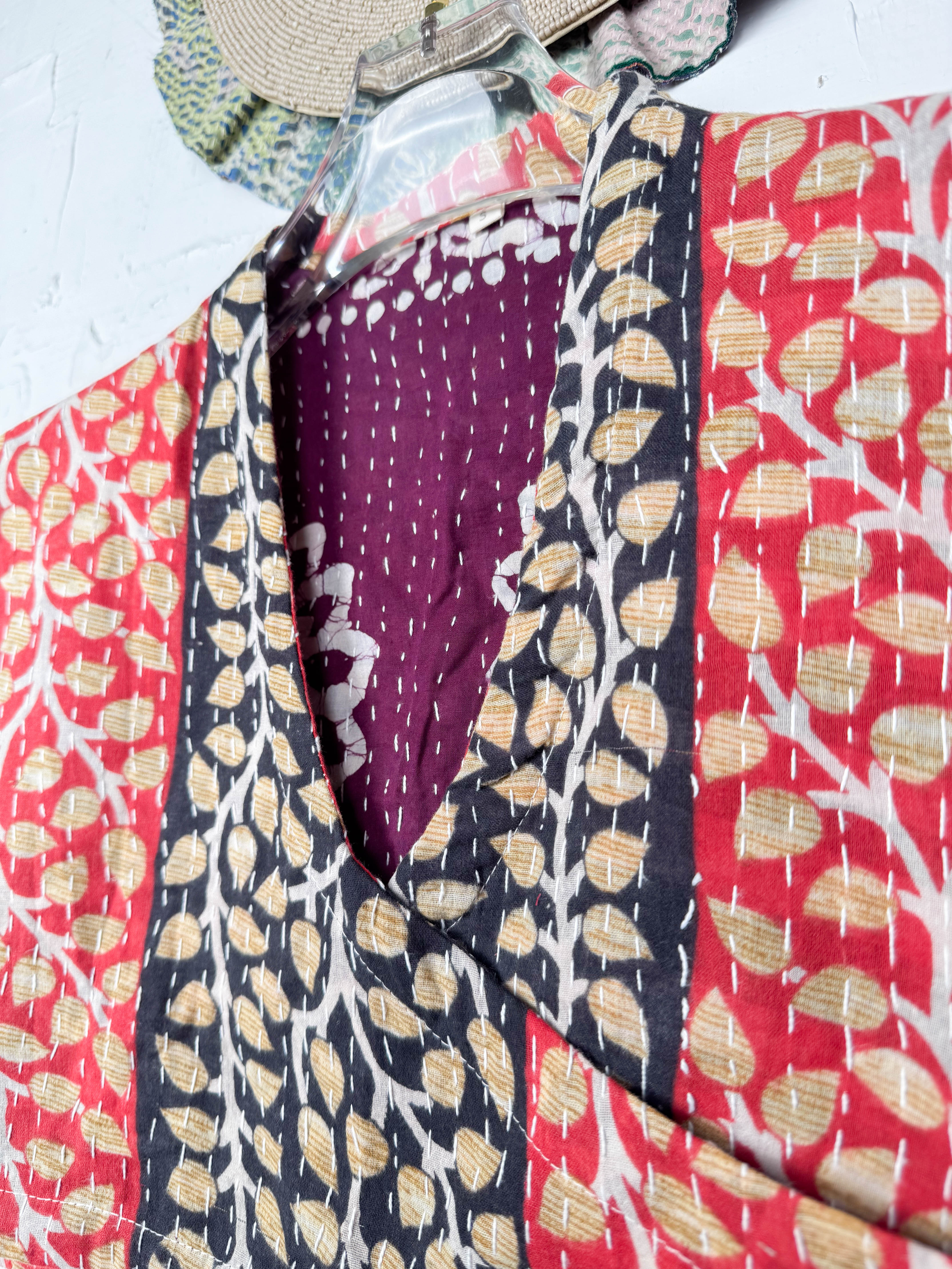 Floral Kantha Top - Love Protect Sustain