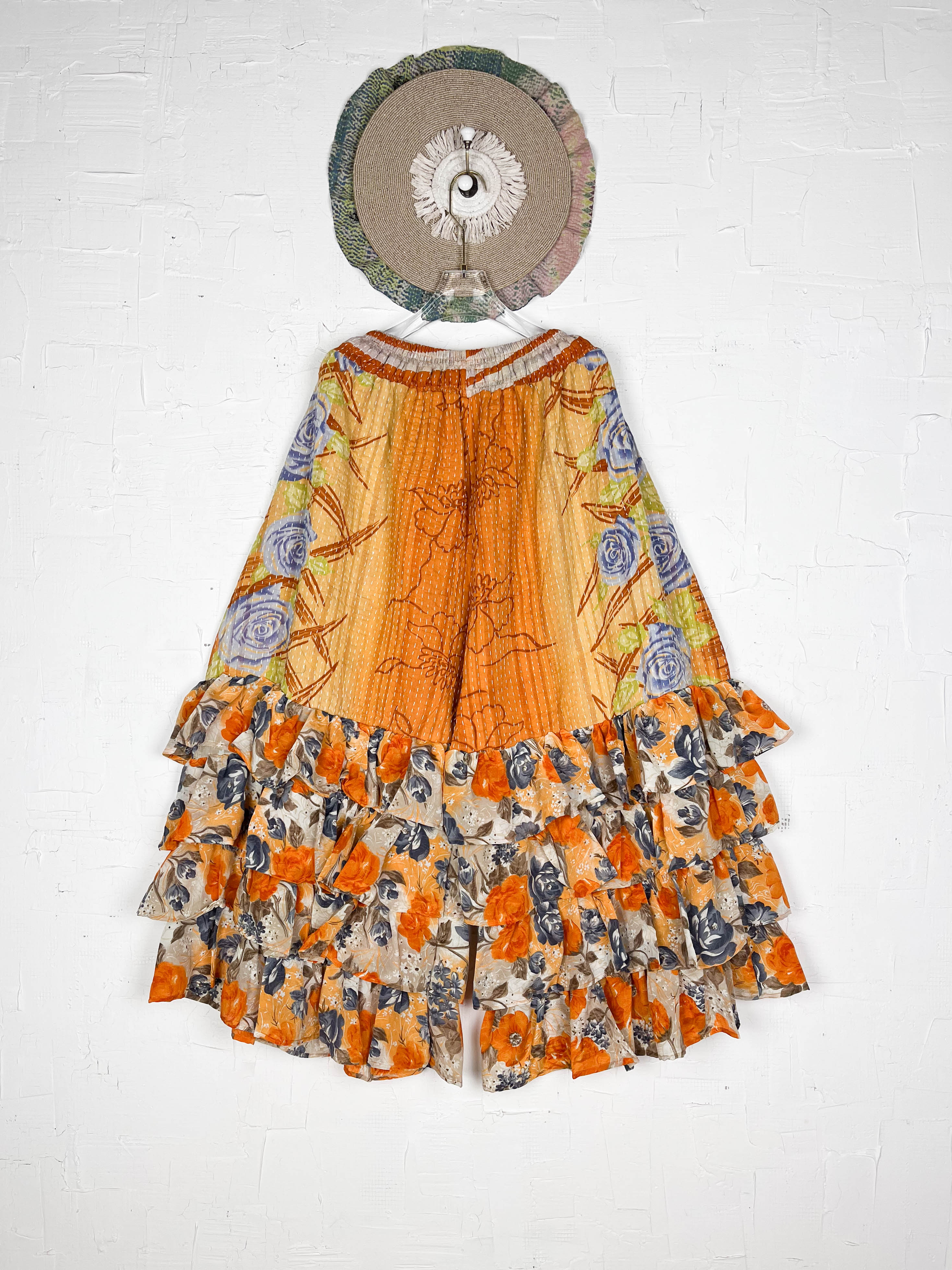 Floral Orange Pants - Love Protect Sustain