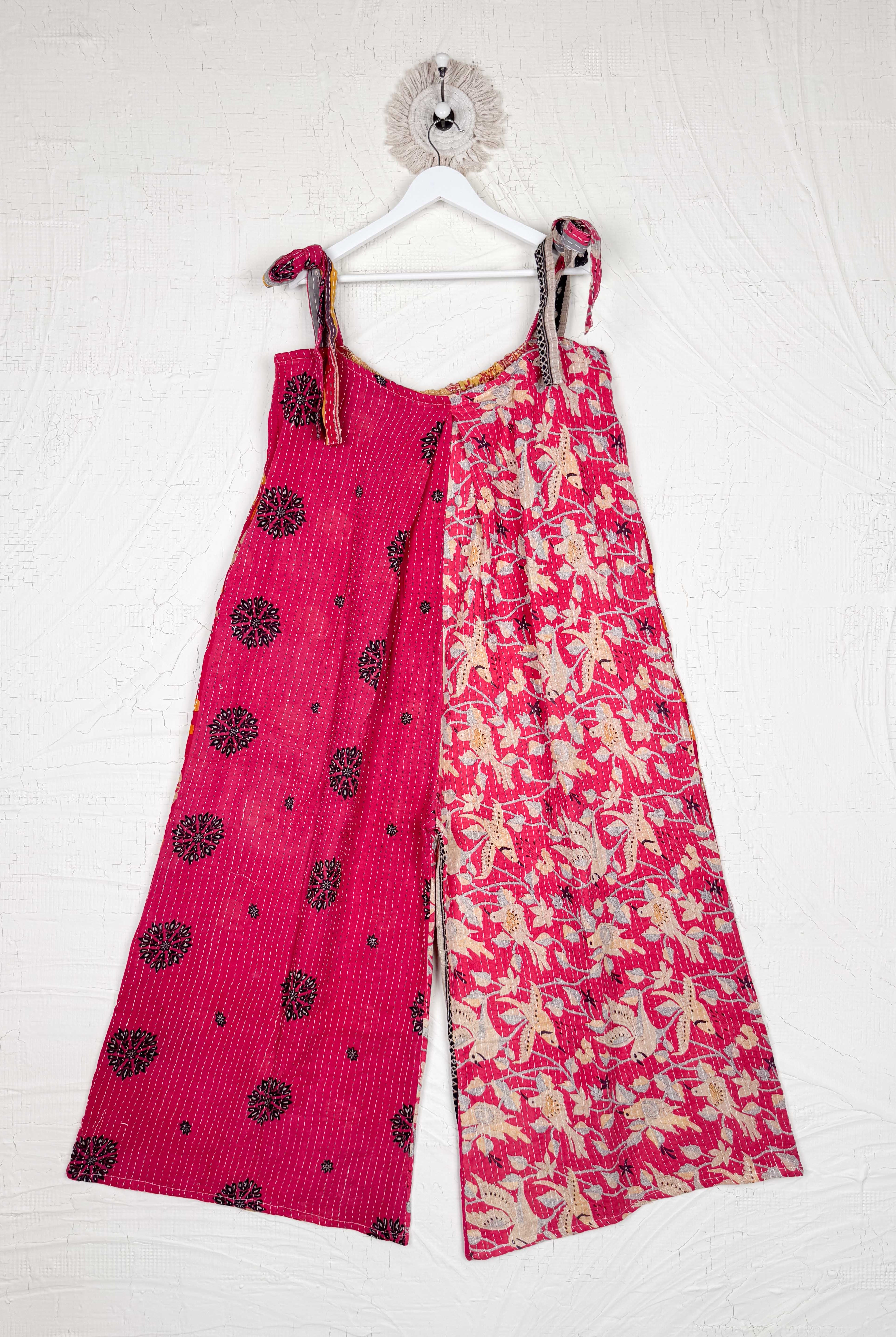 Floral print flowy jumpsuit - Love Protect Sustain