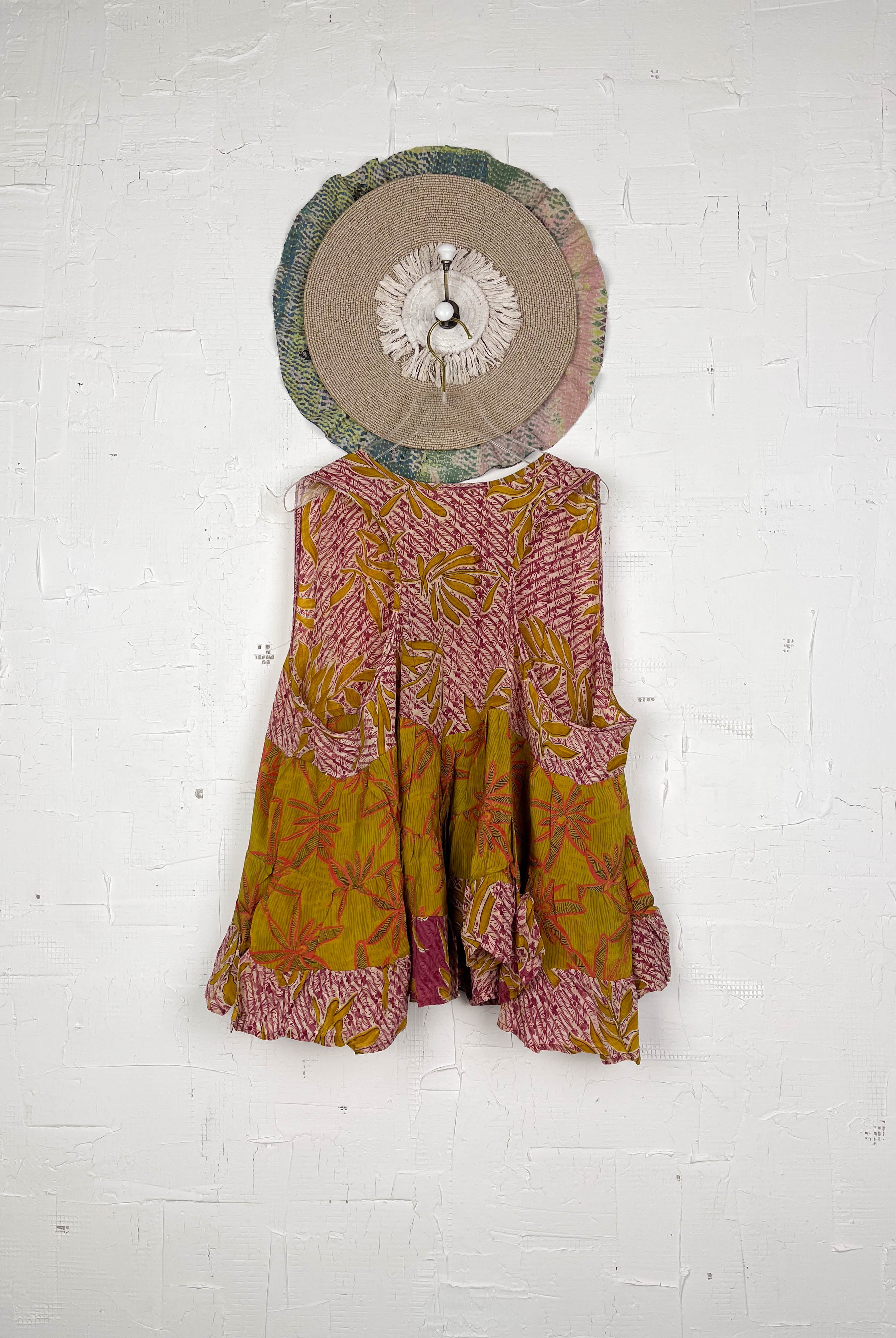 Floral silk top vintage - Love Protect Sustain