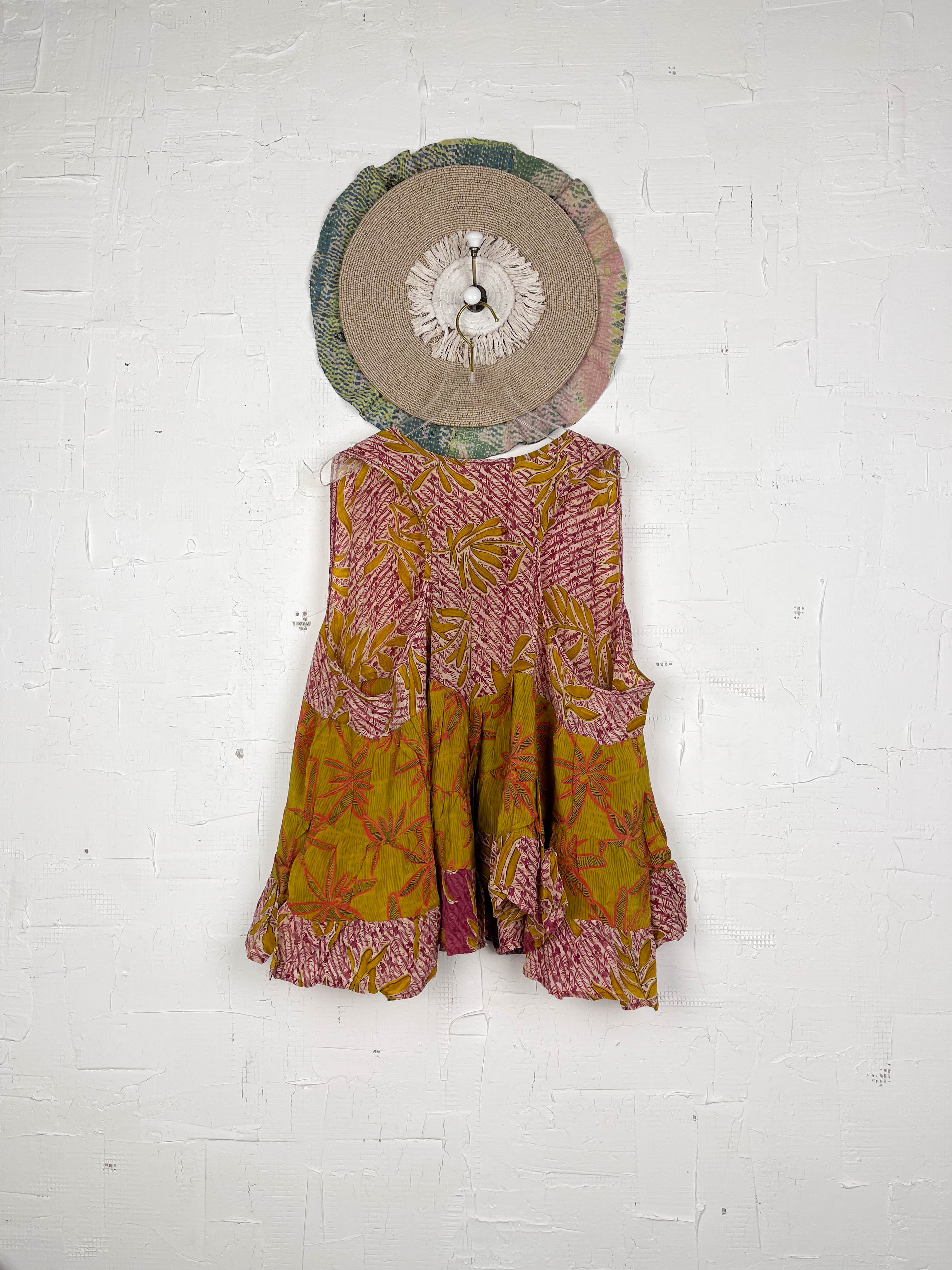 Floral silk top vintage - Love Protect Sustain