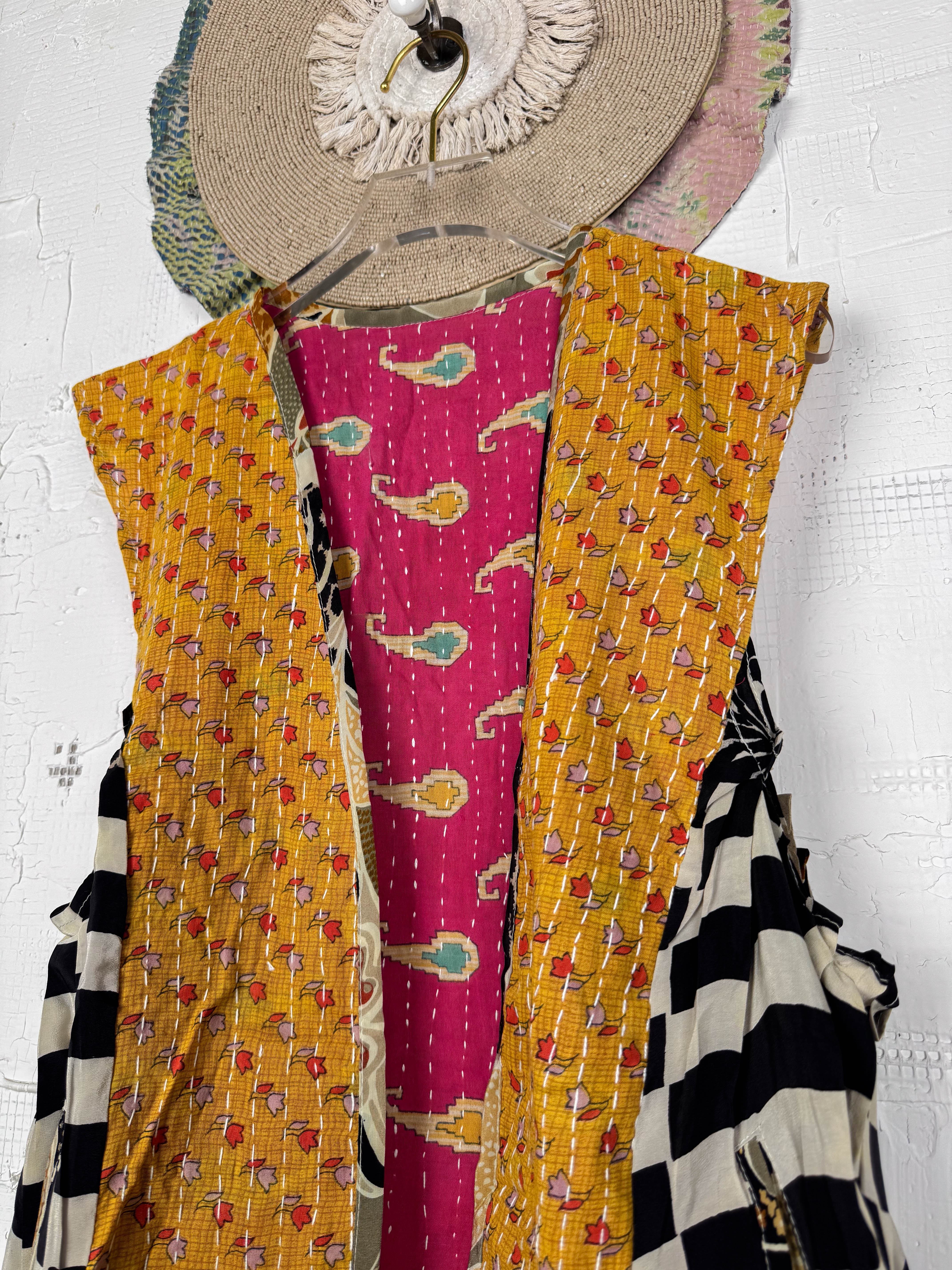 Floral silk vest - Love Protect Sustain