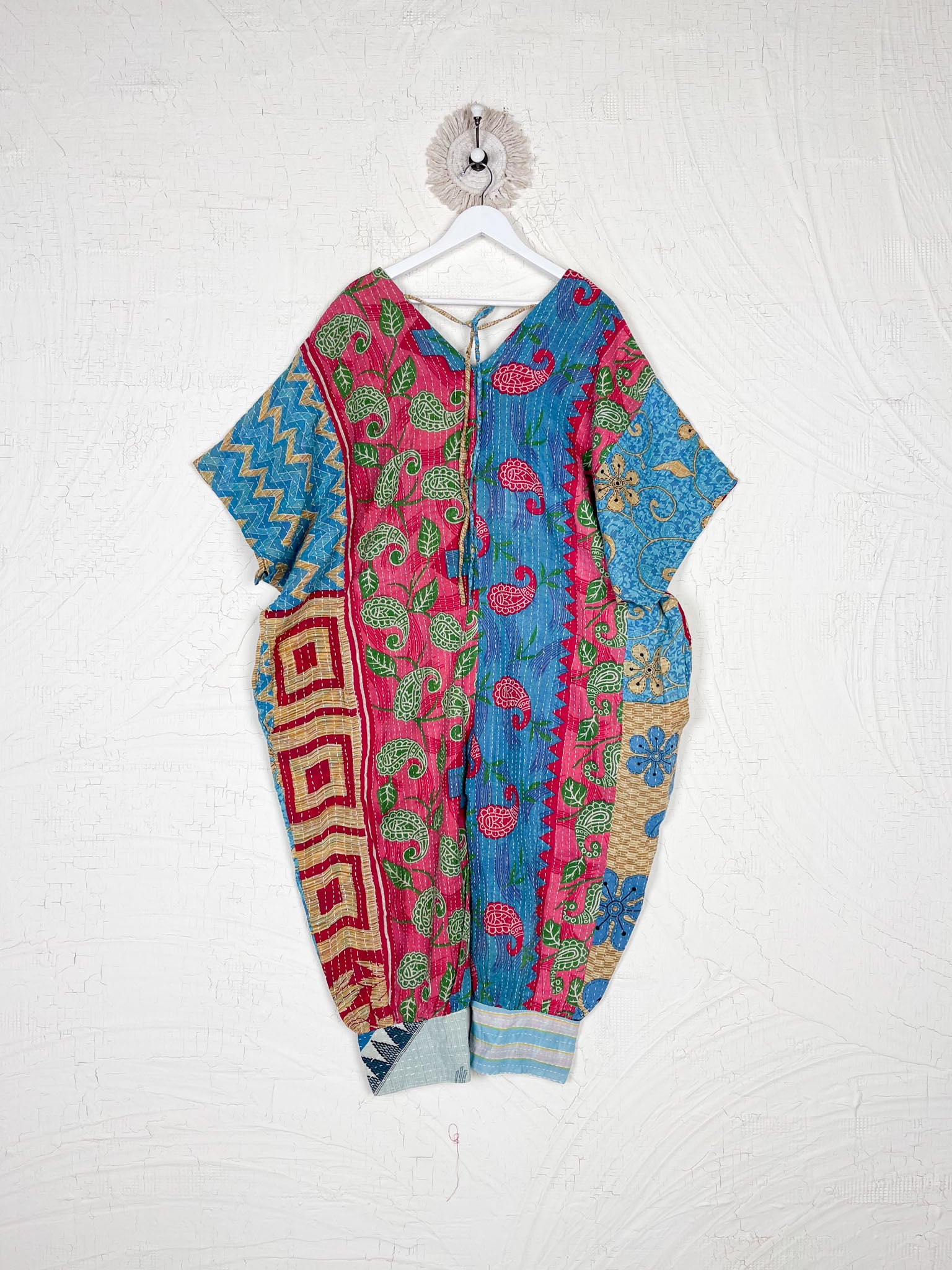 Flowy cotton Kantha jumper - Love Protect Sustain