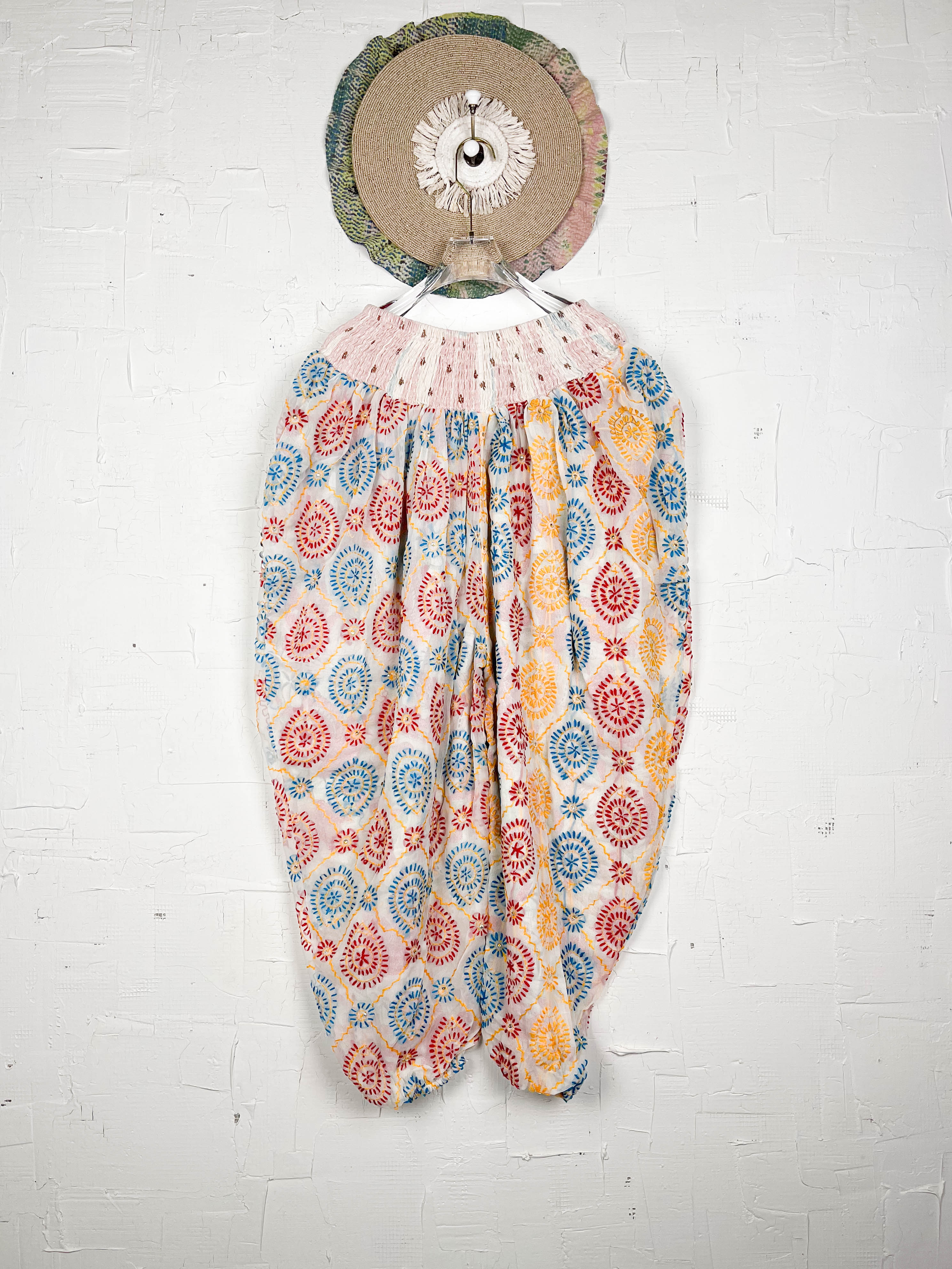 Flowy embroidered pants- Love Protect Sustain