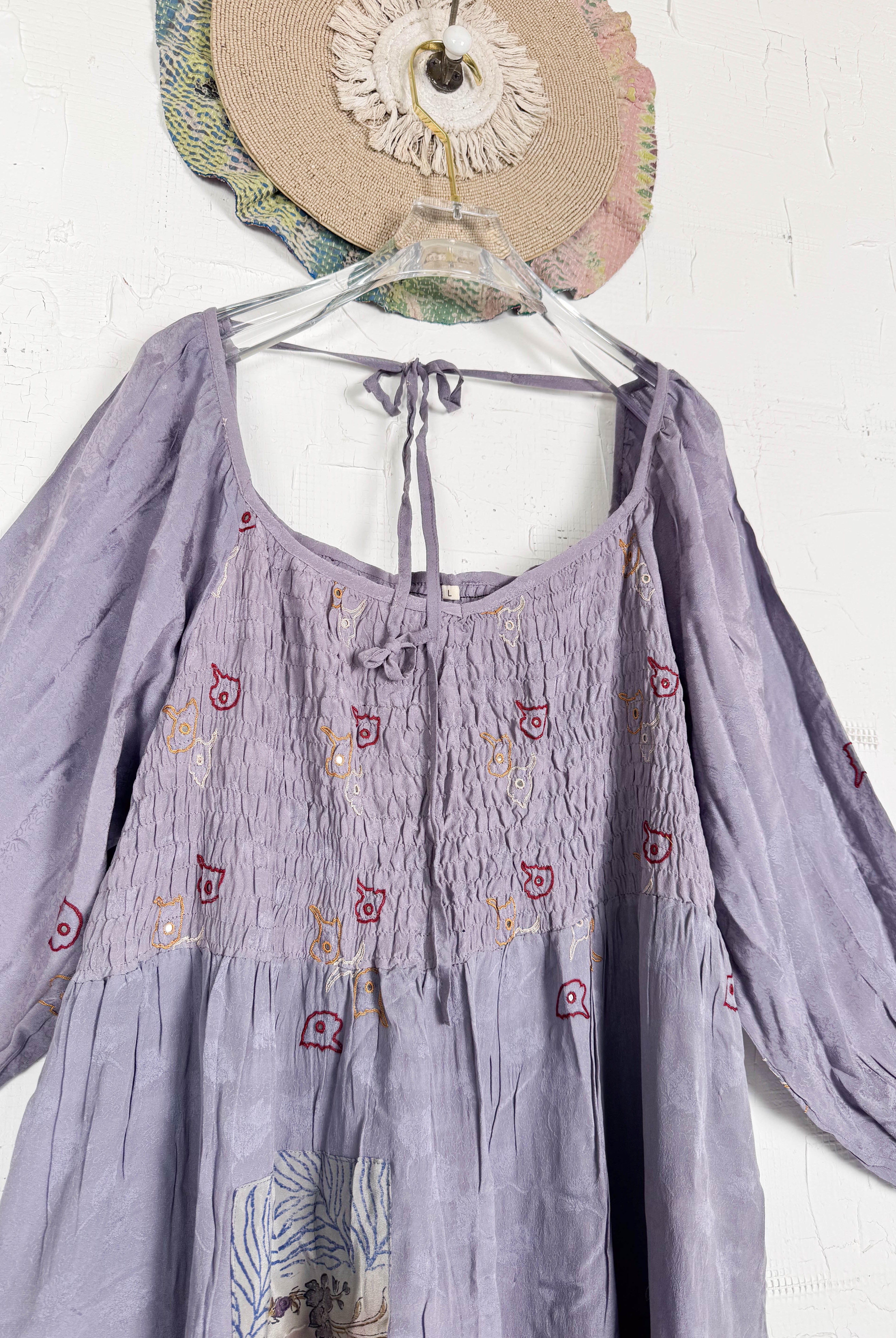 Flowy silk dress - Love Protect Sustain