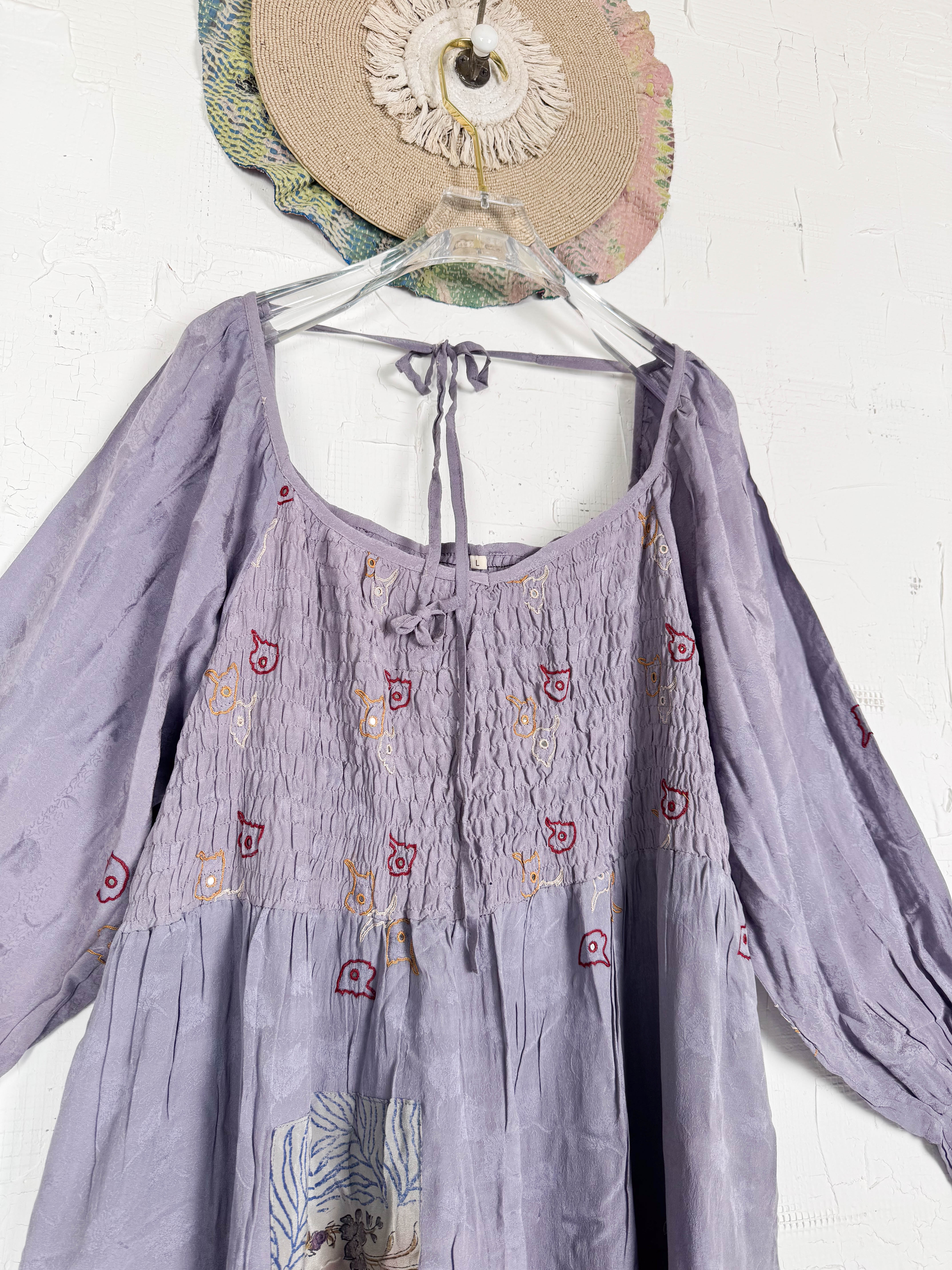 Flowy silk dress - Love Protect Sustain