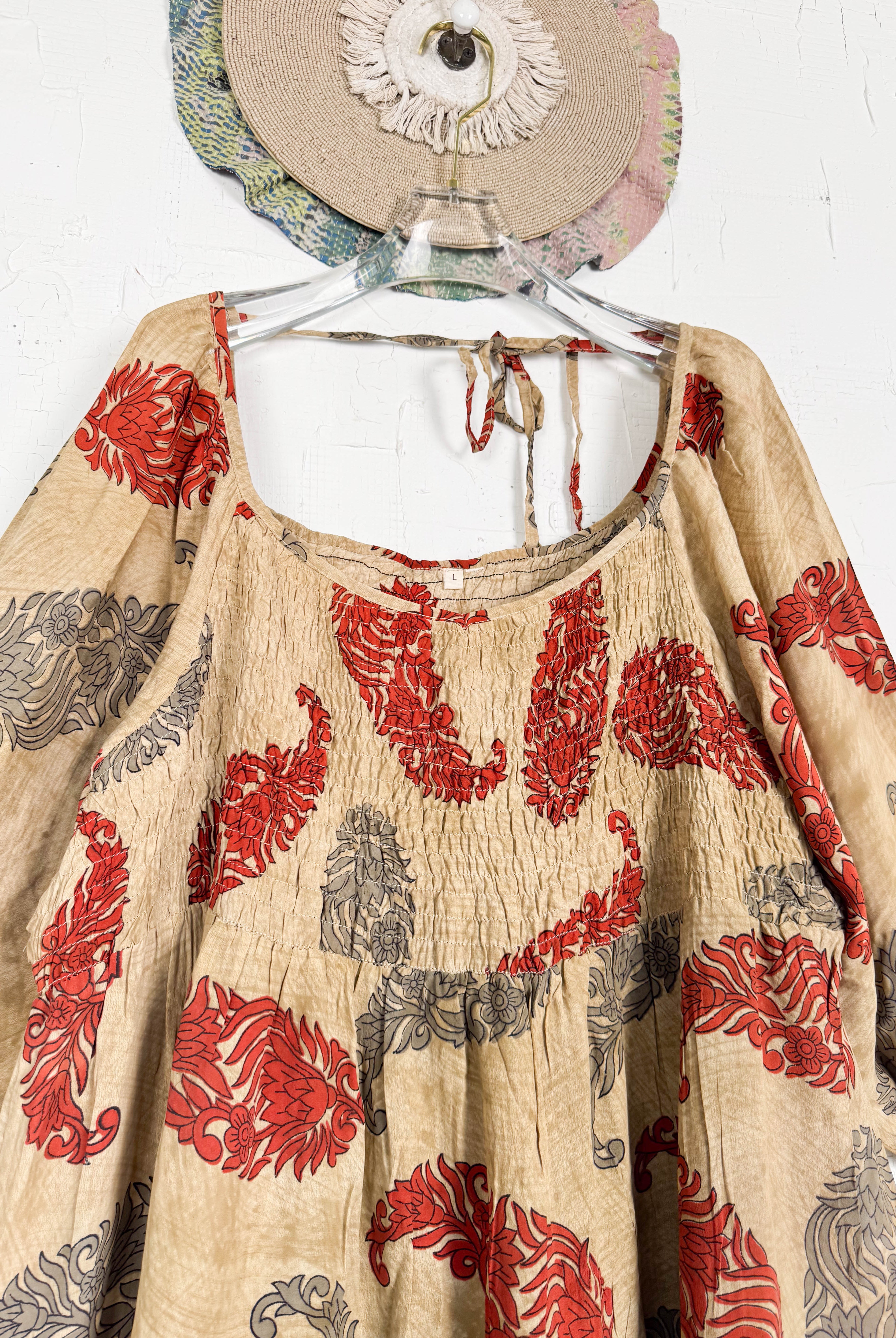 Flowy silk dress - Love Protect Sustain