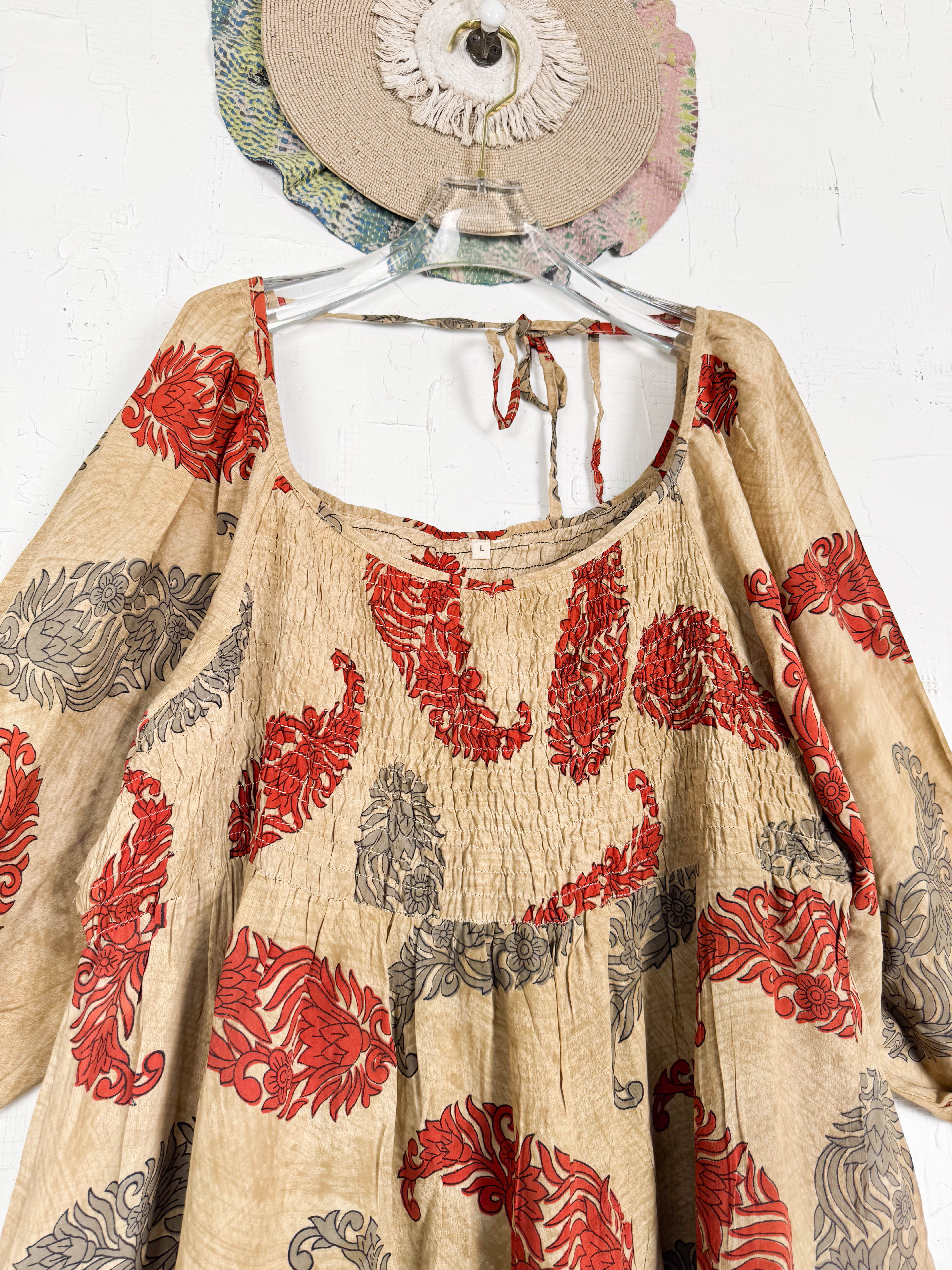 Flowy silk dress - Love Protect Sustain