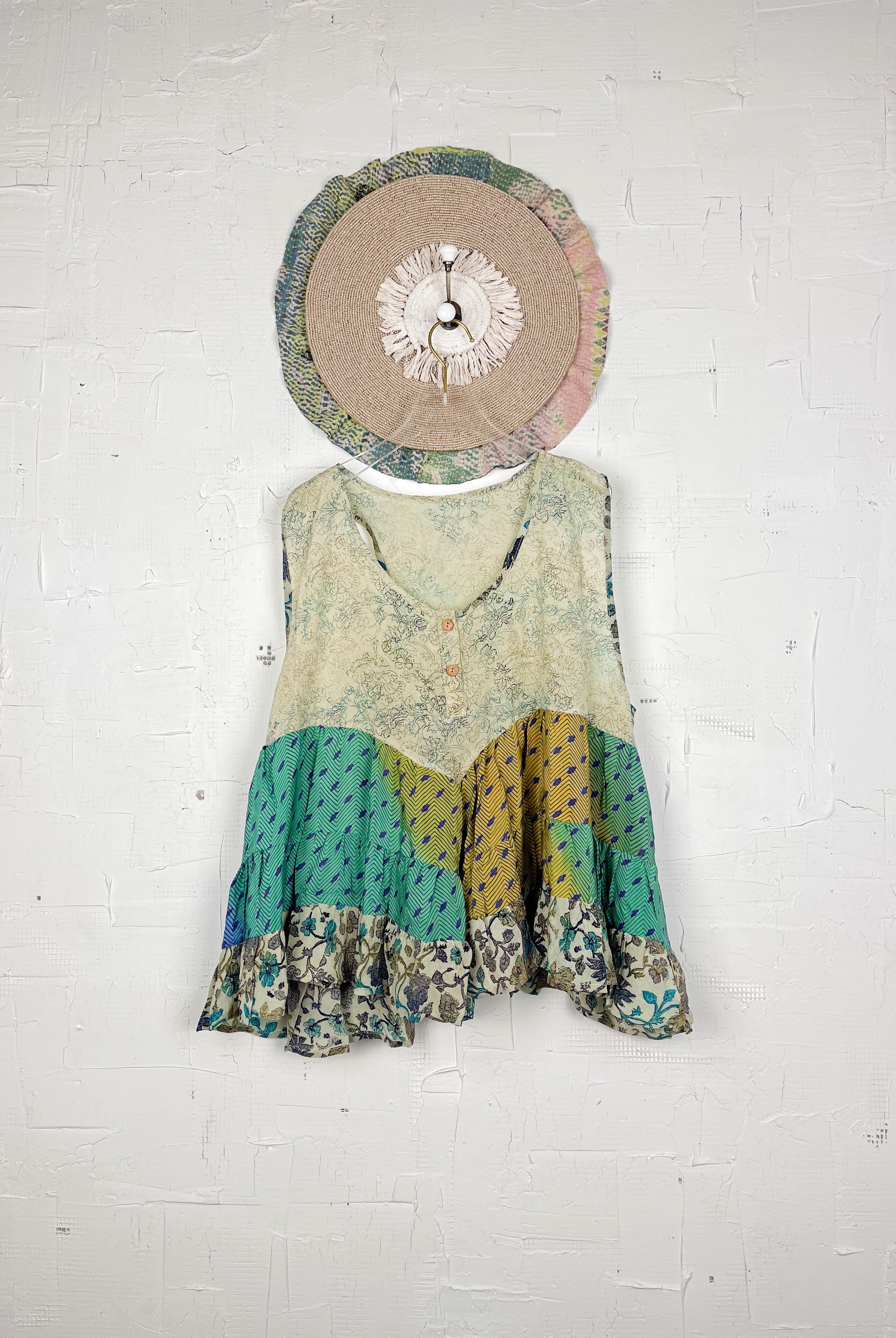 Flowy silk top vintage - Love Protect Sustain